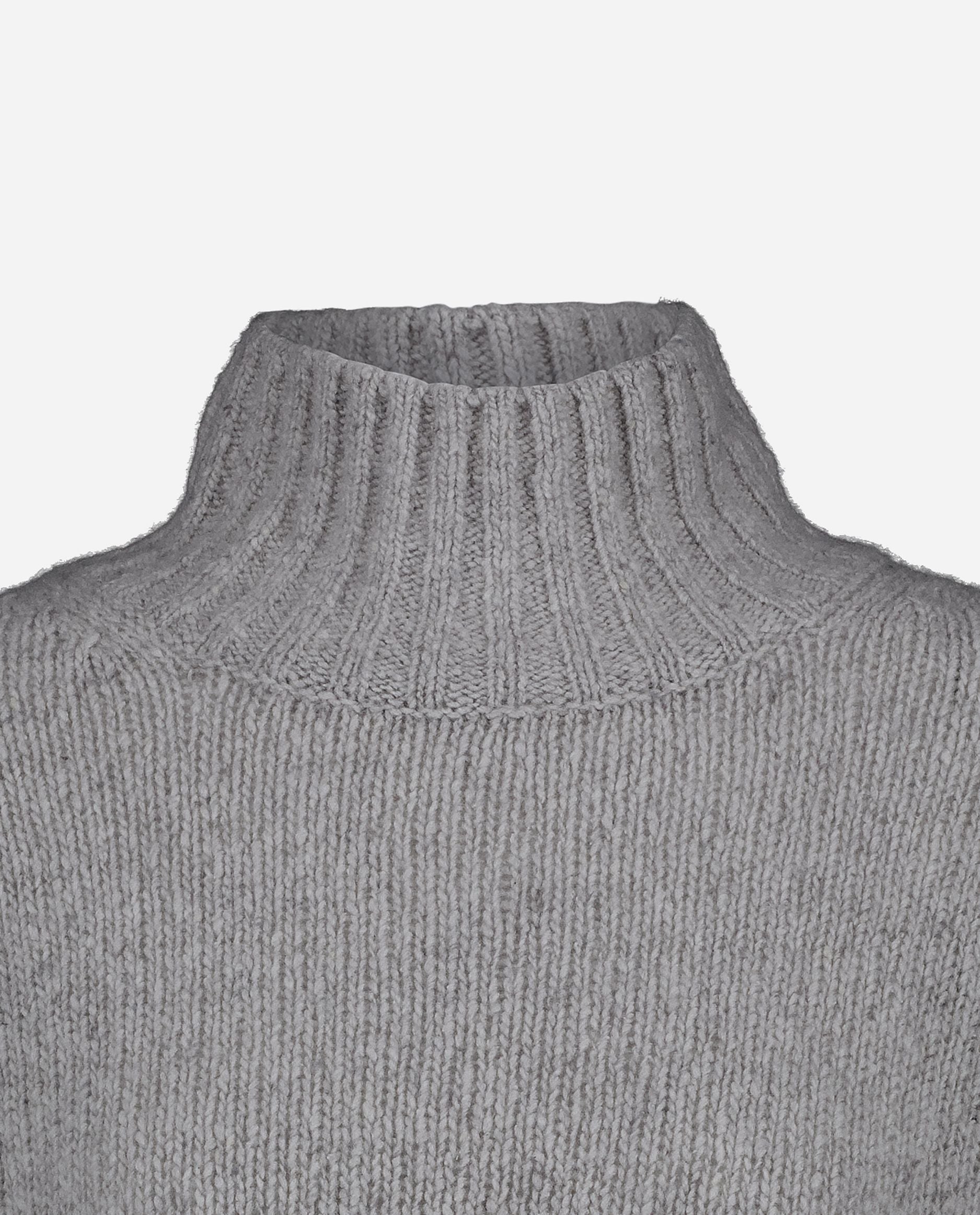 245-60002-83-S_hash_escaped_3 - Allude - 100% Cashmere Cashmere Damen Gerade Passform Grau Grobstrick Langarm Pullover SAPG::245-60002 Stehkragen Winter 2024/2025