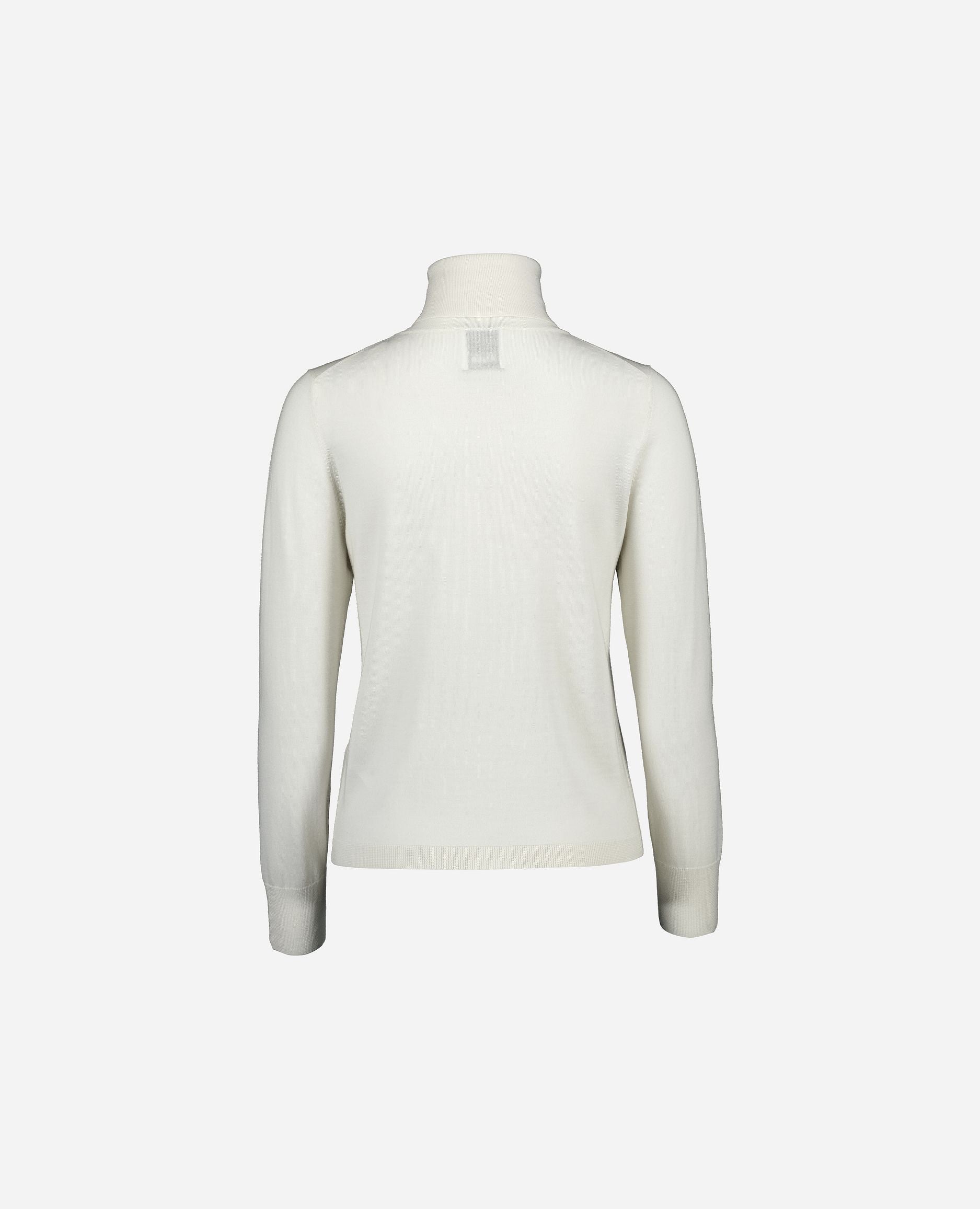 245-64010-441-S_hash_escaped_2 - Allude - 100% Wolle (Merino) Basic Damen Feinstrick Gerade Passform Kreme Langarm Pullover Rollkragen SAPG::245-64010 Winter 2024/2025 Wolle