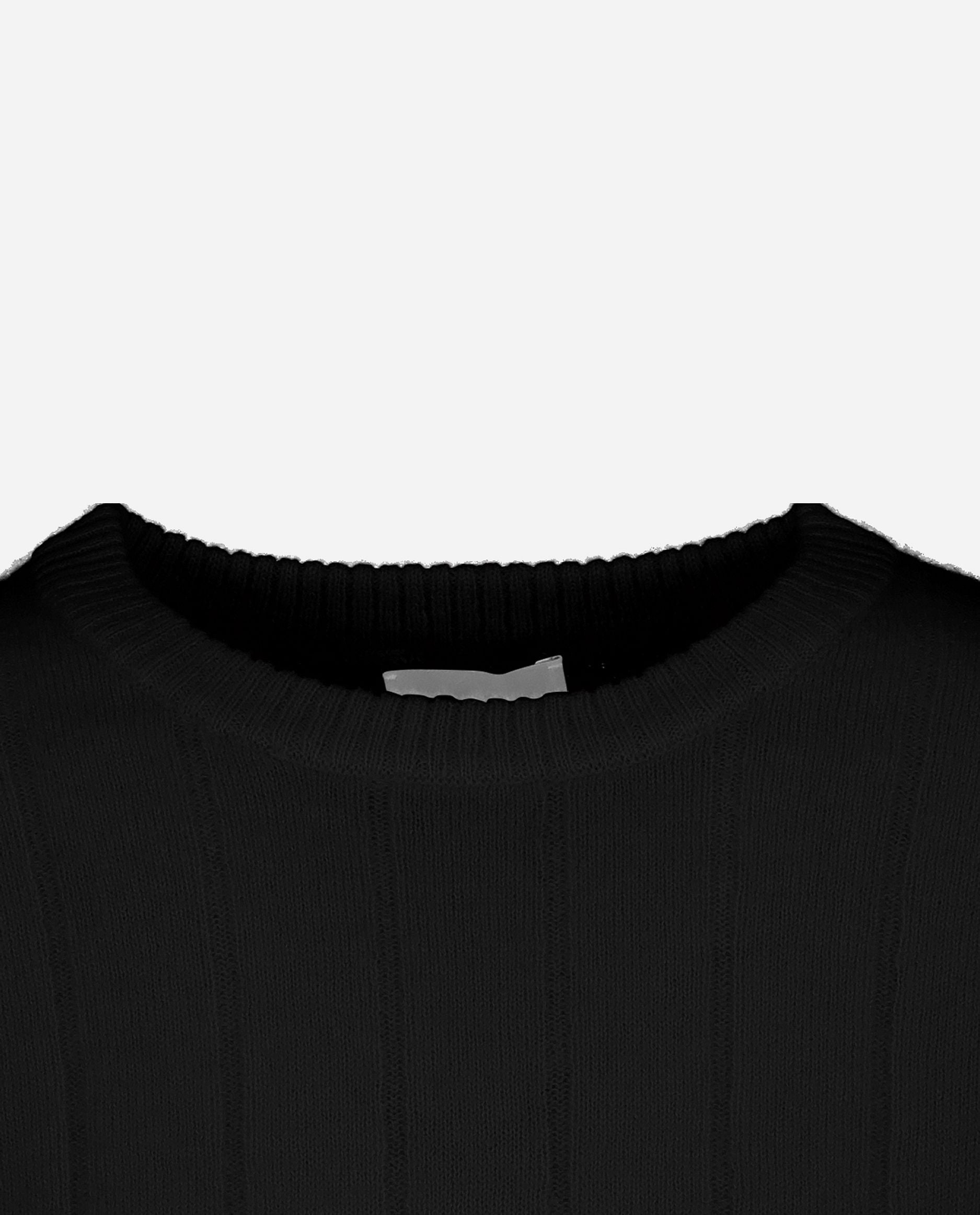 245-77022-90-S_hash_escaped_3 - Allude - 25% Seide 75% Cashmere Cashmere Damen Halbarm Kastiger Schnitt mittelschwerer Strick Pullover Rundhalsausschnitt SAPG::245-77022 Schwarz Winter 2024/2025