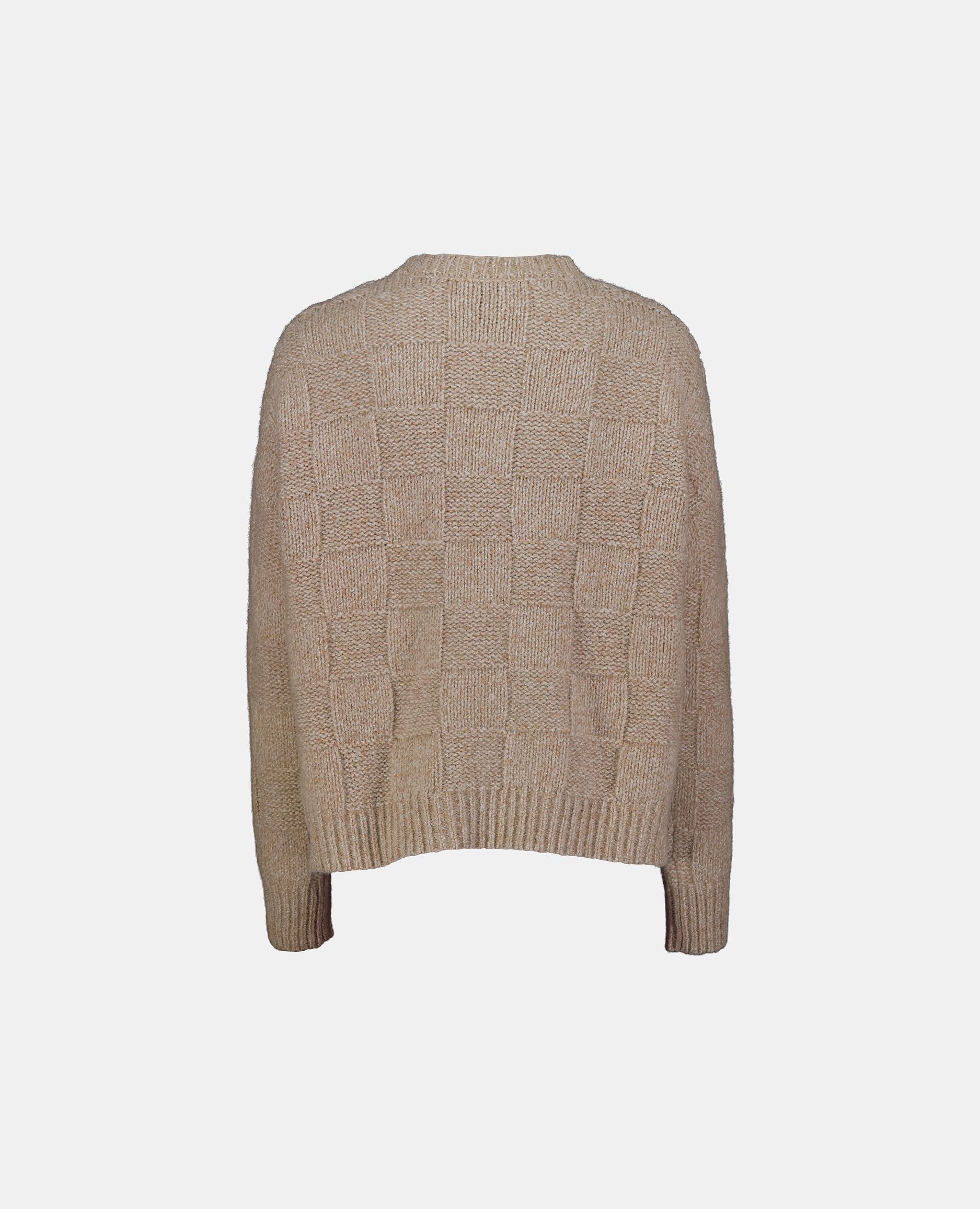 245-78001-46-S_hash_escaped_2 - Allude - 25% Seide 75% Cashmere Beige Cashmere Damen Grobstrick Langarm Lockerer Schnitt Pullover Rundhalsausschnitt SAPG::245-78001 Winter 2024/2025