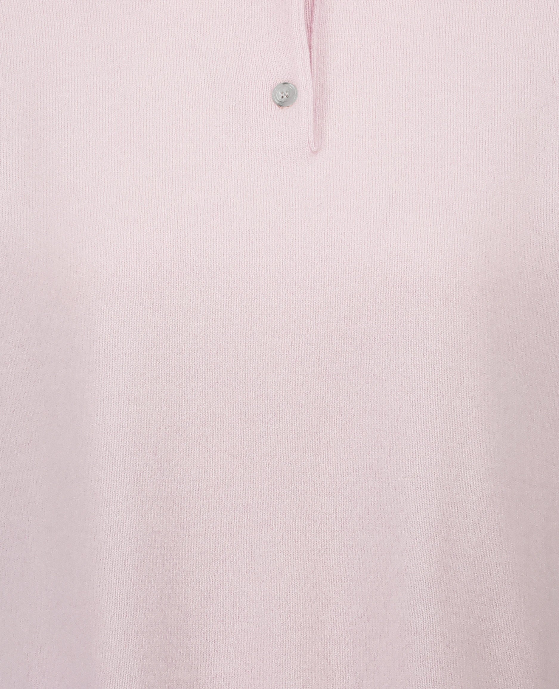 252-11118-60_41 - Allude - 100% Cashmere Cashmere Damen Feinstrick Halbarm Kastiger Schnitt NEW Polo Pullover Rose SAPG::252-11118 Spring/Summer 2025