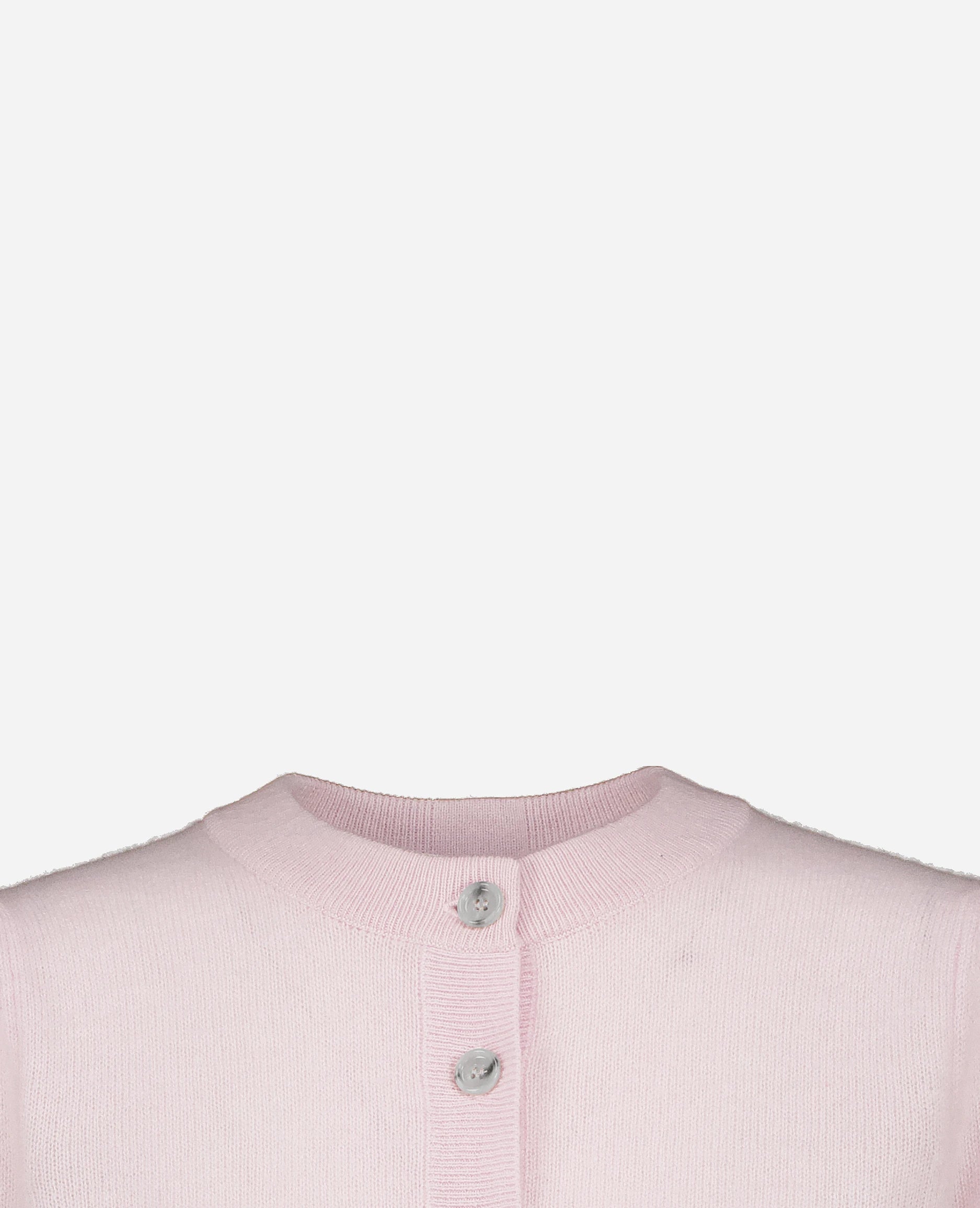 252-11131-60_40 - Allude - 1/4 Arm 100% Cashmere Cashmere Damen Feinstrick Gerade Passform Rose Rundhals SAPG::252-11131 Spring/Summer 2025 Strickjacke