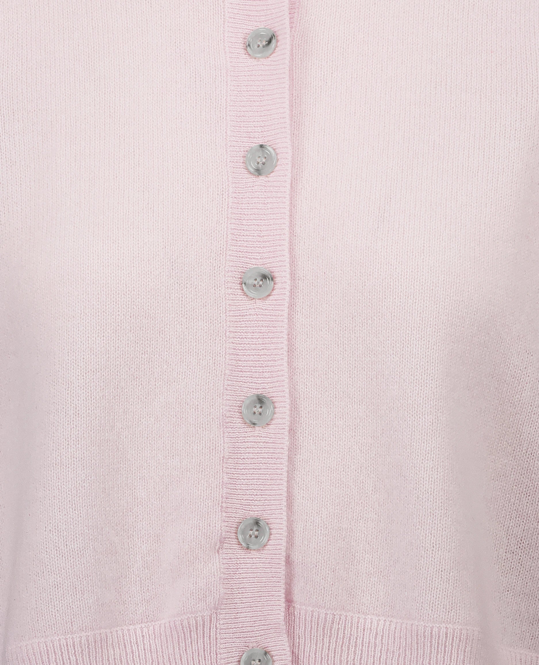 252-11131-60_41 - Allude - 1/4 Arm 100% Cashmere Cashmere Damen Feinstrick Gerade Passform Rose Rundhals SAPG::252-11131 Spring/Summer 2025 Strickjacke