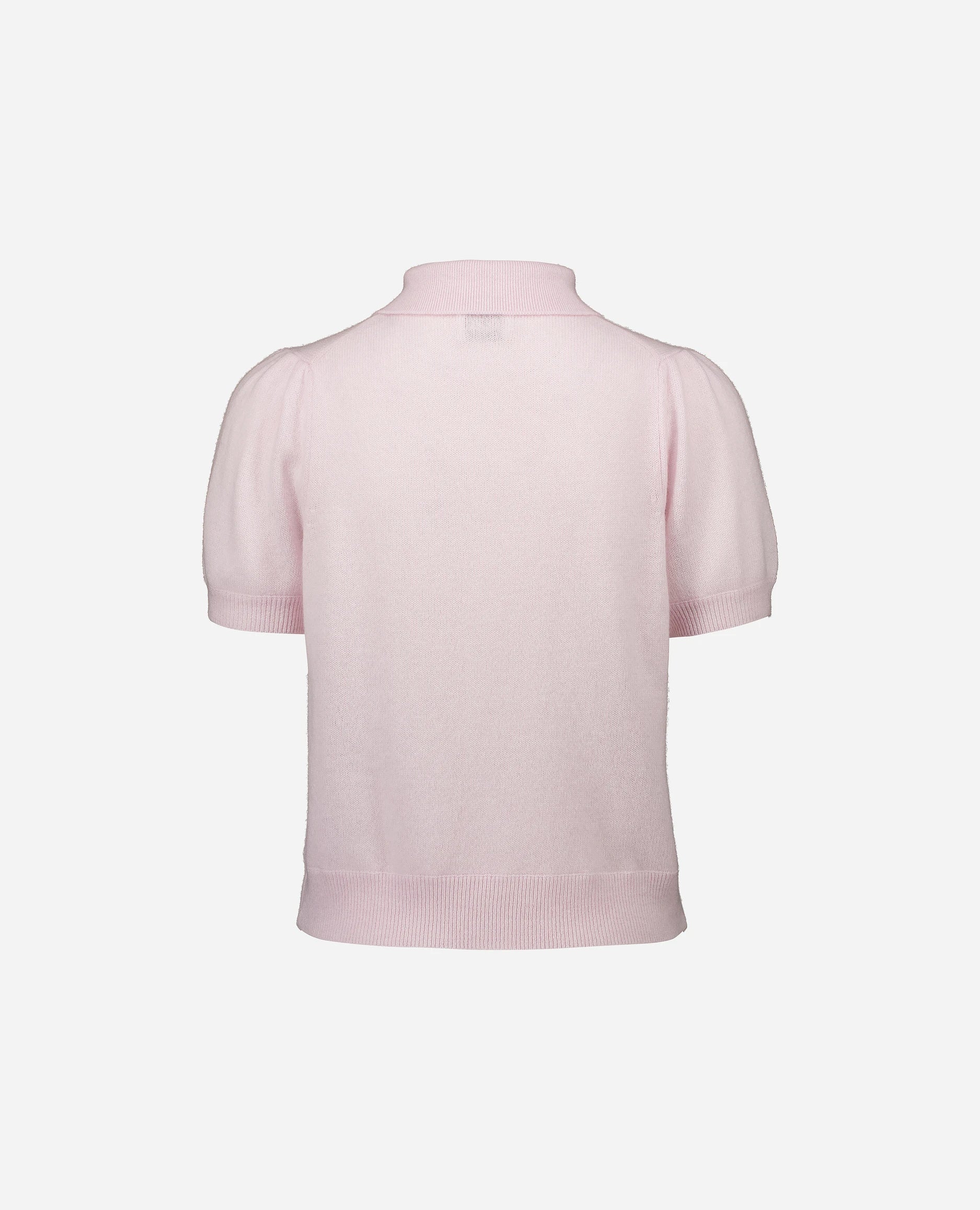 252-11133-60_4 - Allude - 1/4 Arm 100% Cashmere Cashmere Damen Feinstrick Gerade Passform NEW Polo Pullover Rose SAPG::252-11133 Spring/Summer 2025