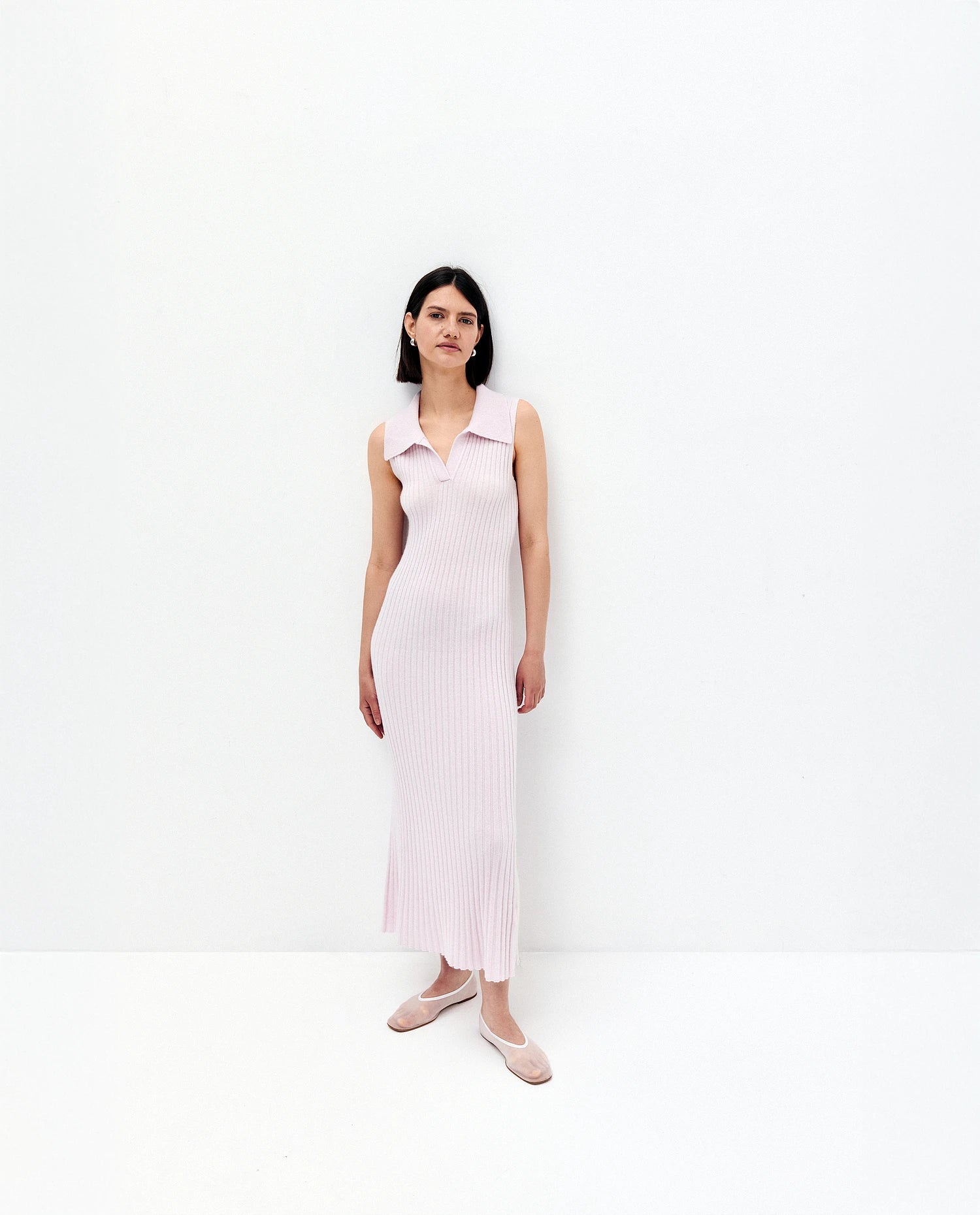 252-11145-60_11 - Allude - 100% Cashmere Cashmere Damen Enger Schnitt Feinstrick Kleid NEW Rose SAPG::252-11145 Spring/Summer 2025