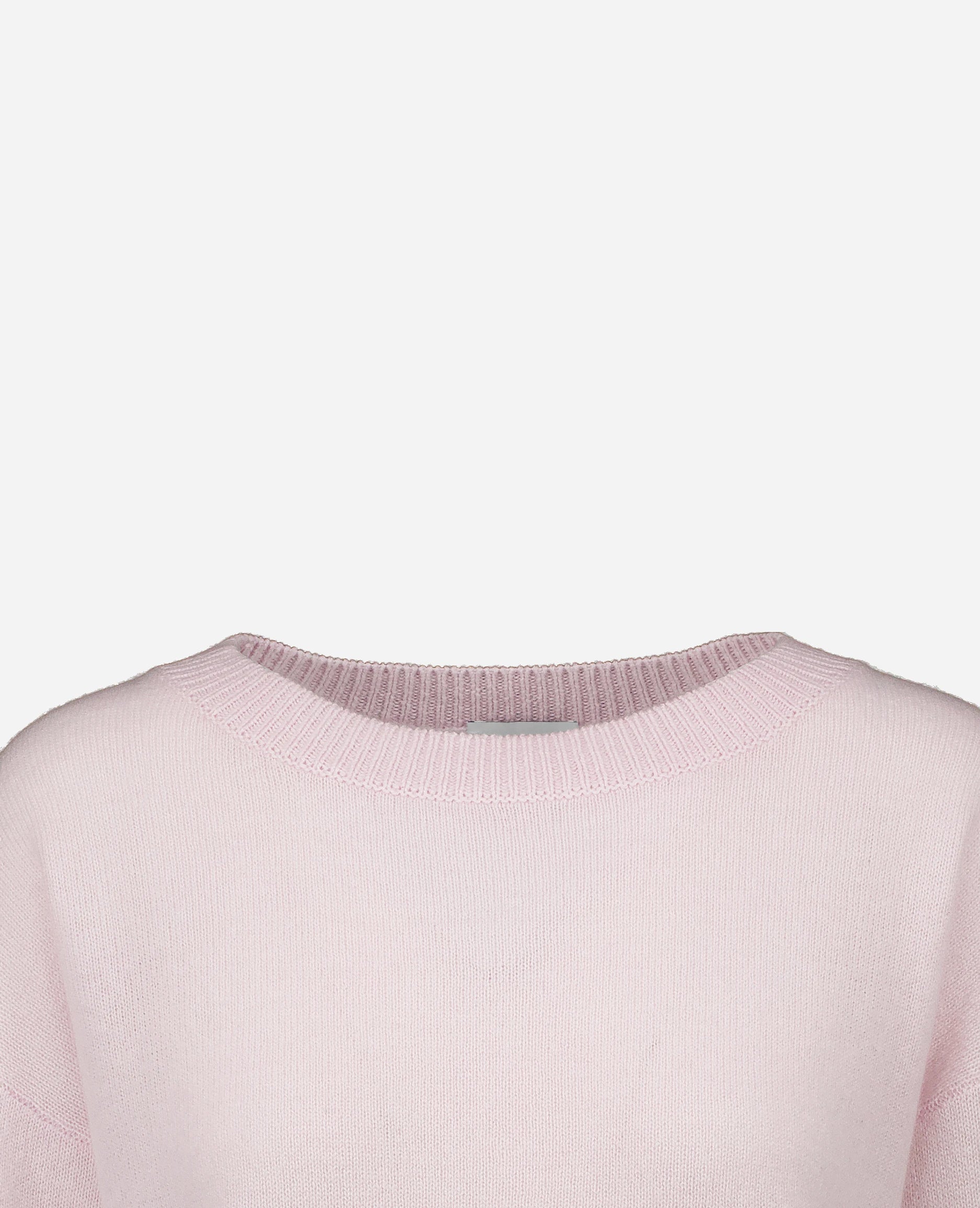 252-11172-60_40 - Allude - 100% Cashmere Bootshalsausschnitt Cashmere Damen Feinstrick Kastiger Schnitt Langarm Pullover Rose SAPG::252-11172 Spring/Summer 2025