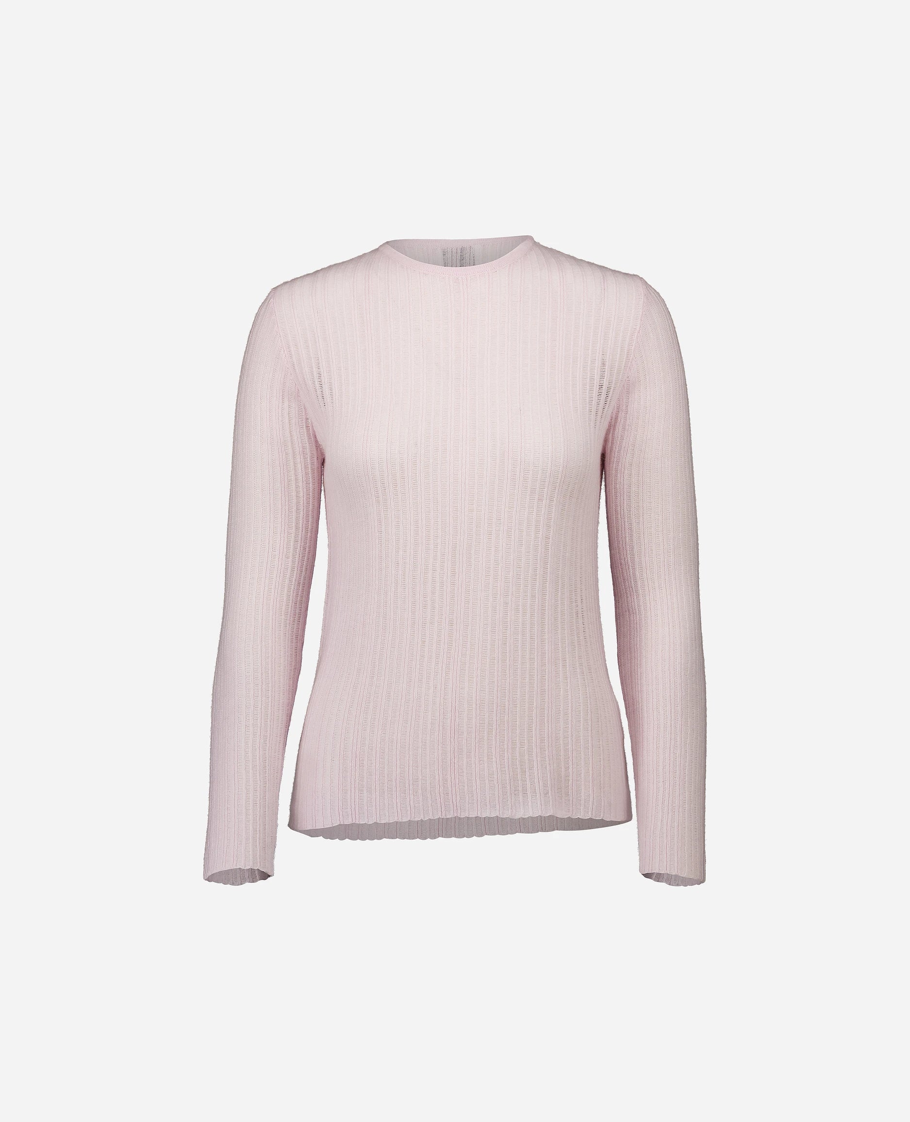 252-11201-60_3 - Allude - 100% Cashmere Active Cashmere Damen Enger Schnitt Feinstrick Langarm NEW Pullover Rose Rundhals SAPG::252-11201 Spring/Summer 2025