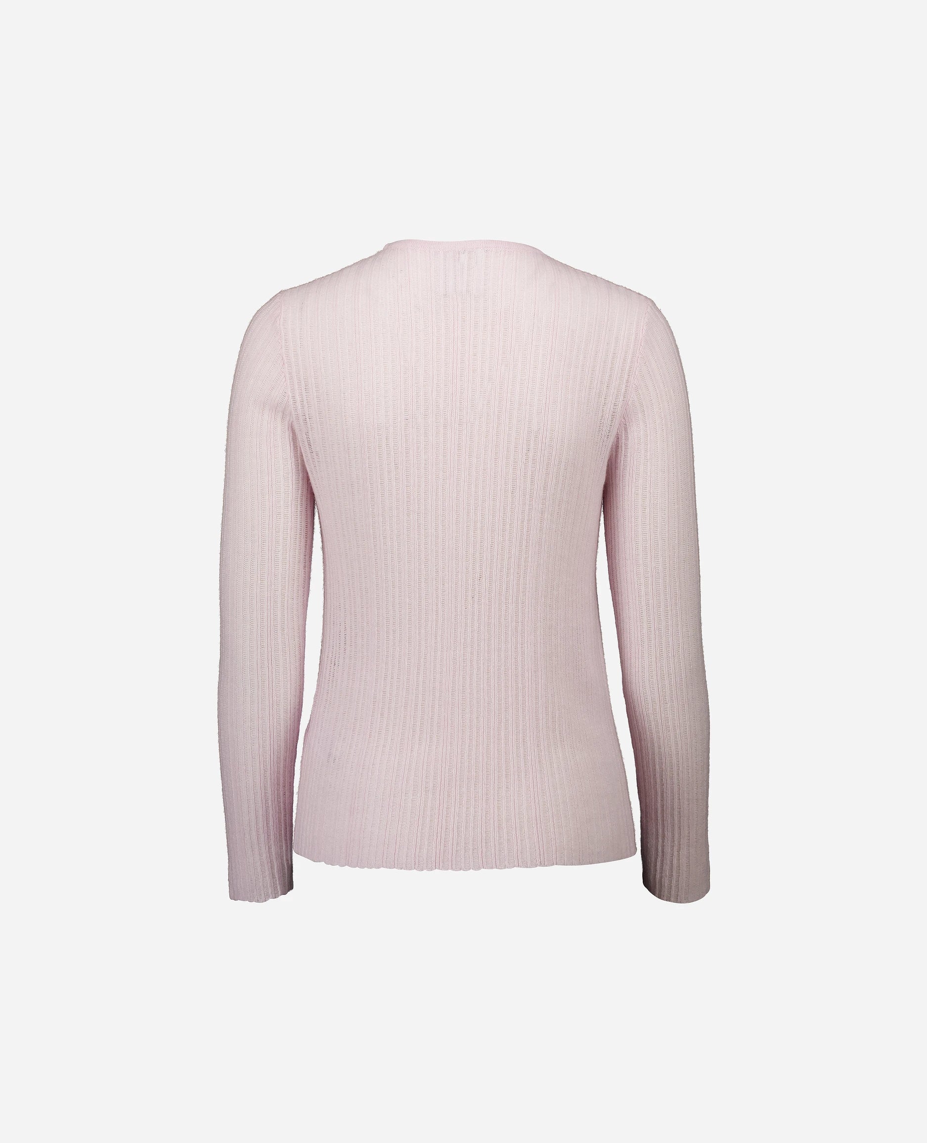 252-11201-60_4 - Allude - 100% Cashmere Cashmere Damen Enger Schnitt Feinstrick Langarm Pullover Rose Rundhals SAPG::252-11201 Spring/Summer 2025