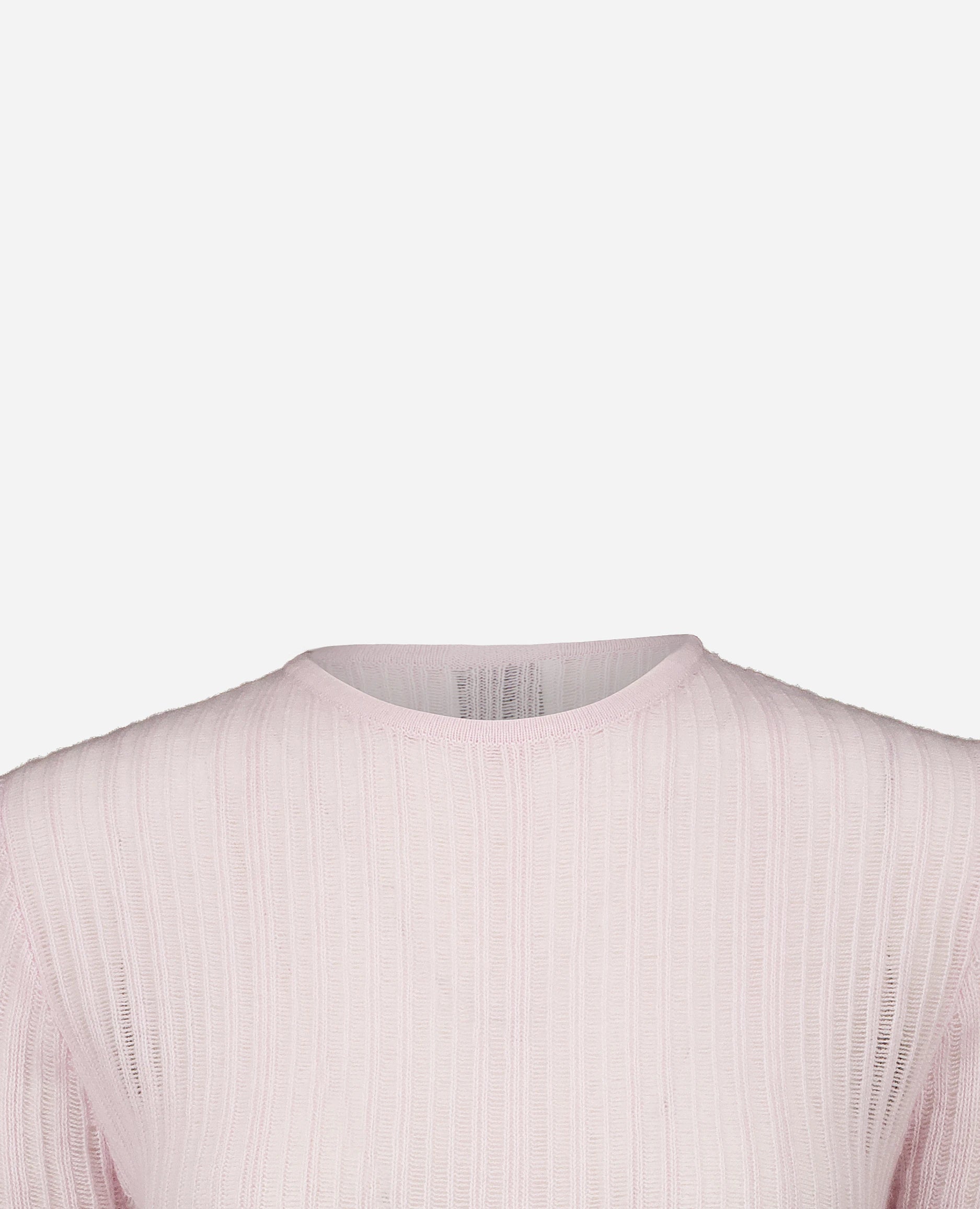 252-11201-60_40 - Allude - 100% Cashmere Cashmere Damen Enger Schnitt Feinstrick Langarm Pullover Rose Rundhals SAPG::252-11201 Spring/Summer 2025