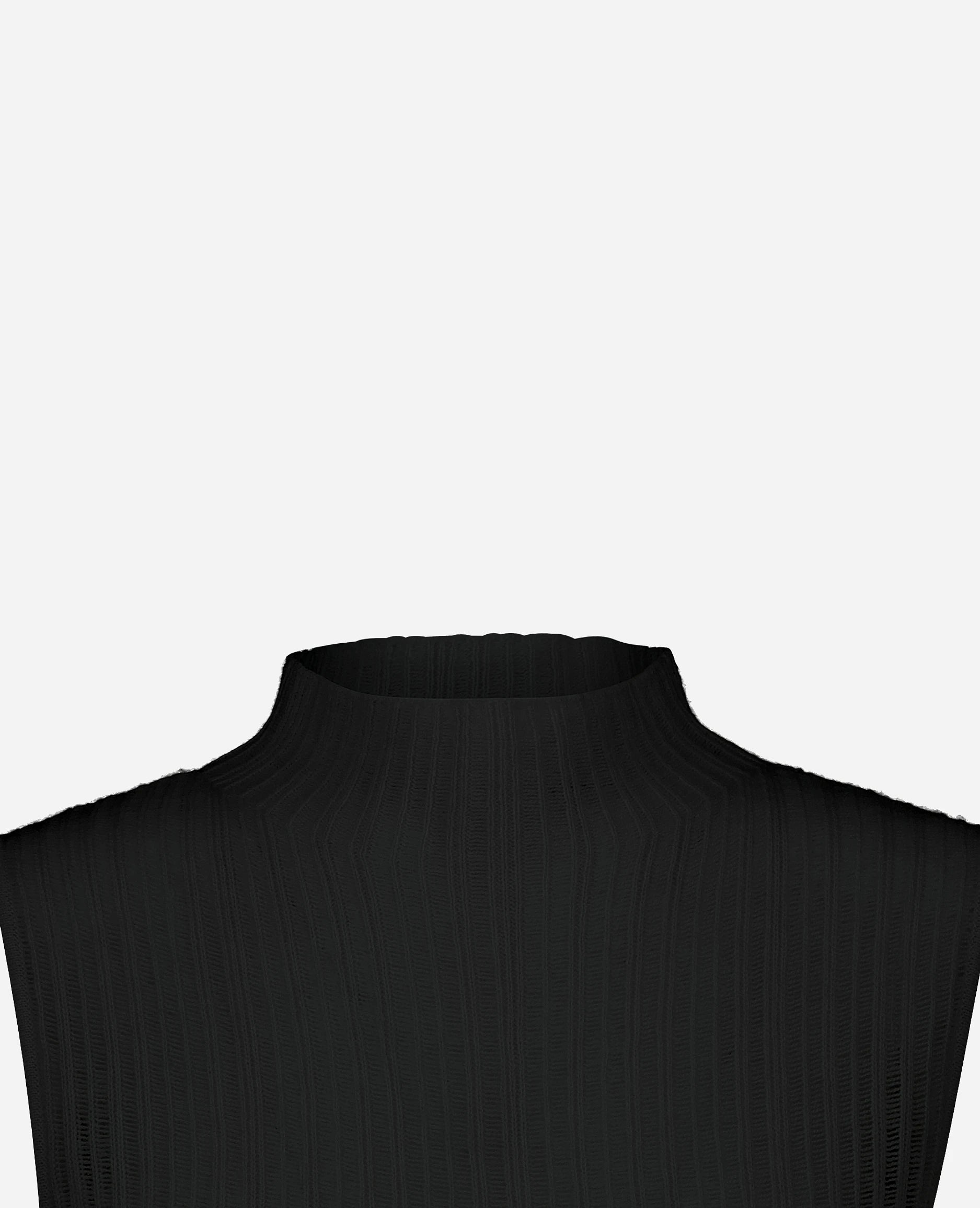 252-11203-90_40 - Allude - 100% Cashmere Cashmere Damen Enger Schnitt Feinstrick Pullover SAPG::252-11203 Schwarz Spring/Summer 2025 Stehkragen