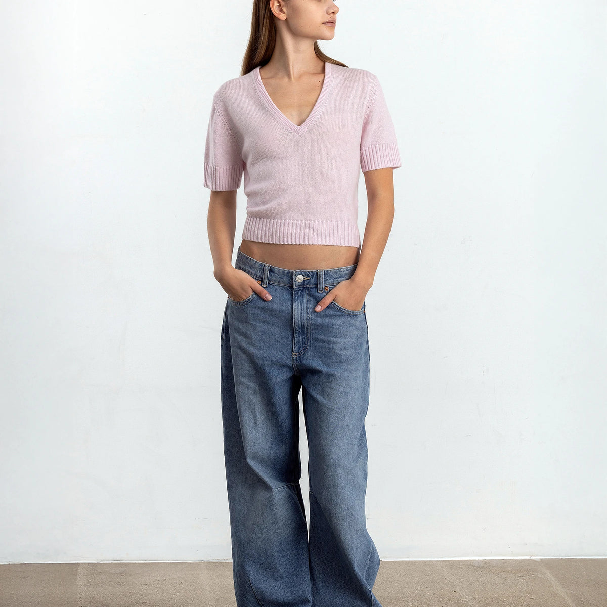 Allude - Women's Cashmere Sweater / Straight Fit