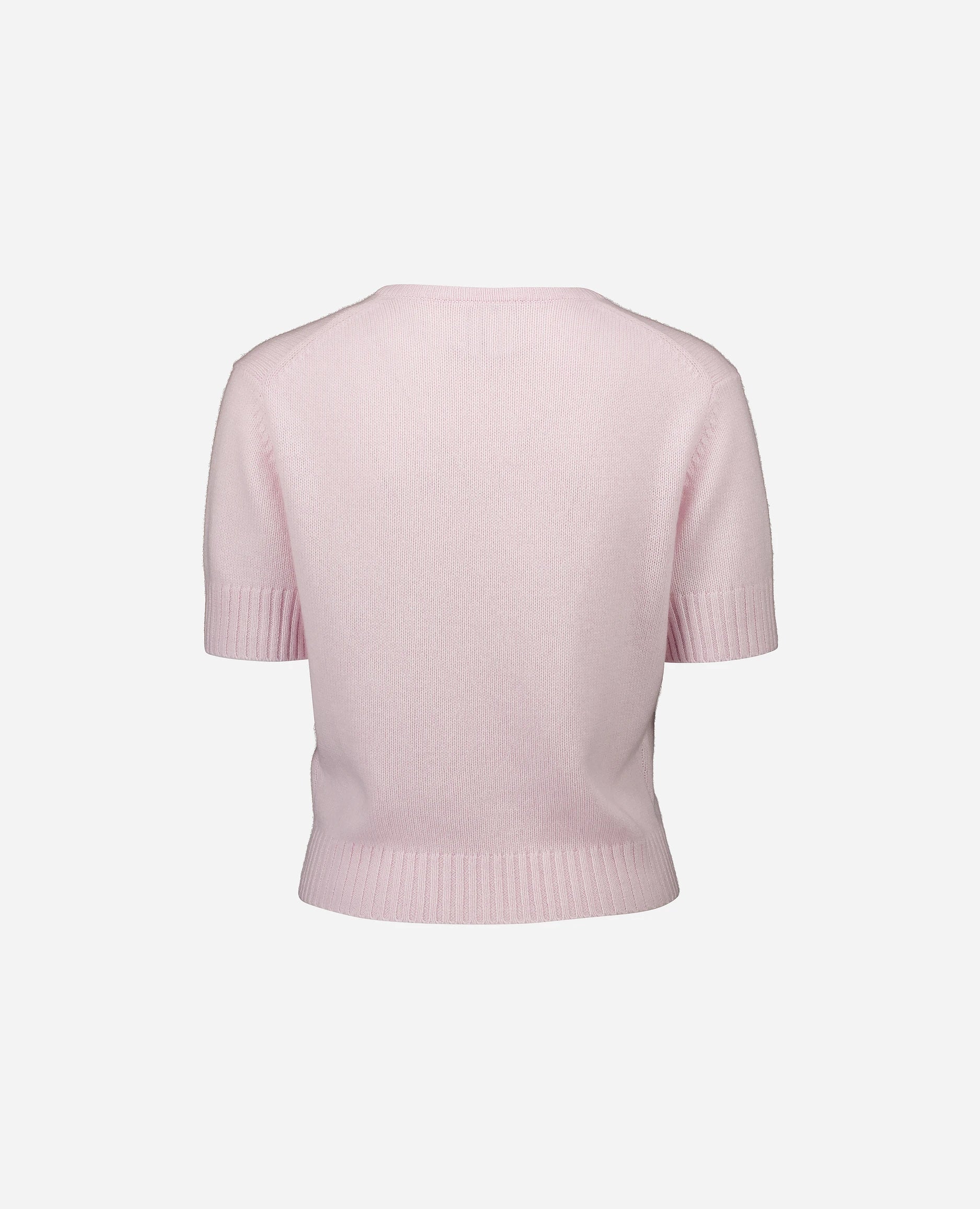 252-11211-60_4 - Allude - 100% Cashmere Cashmere Damen Gerade Passform Halbarm mittelschwerer Strick NEW Pullover Rose SAPG::252-11211 Spring/Summer 2025 V-Ausschnitt