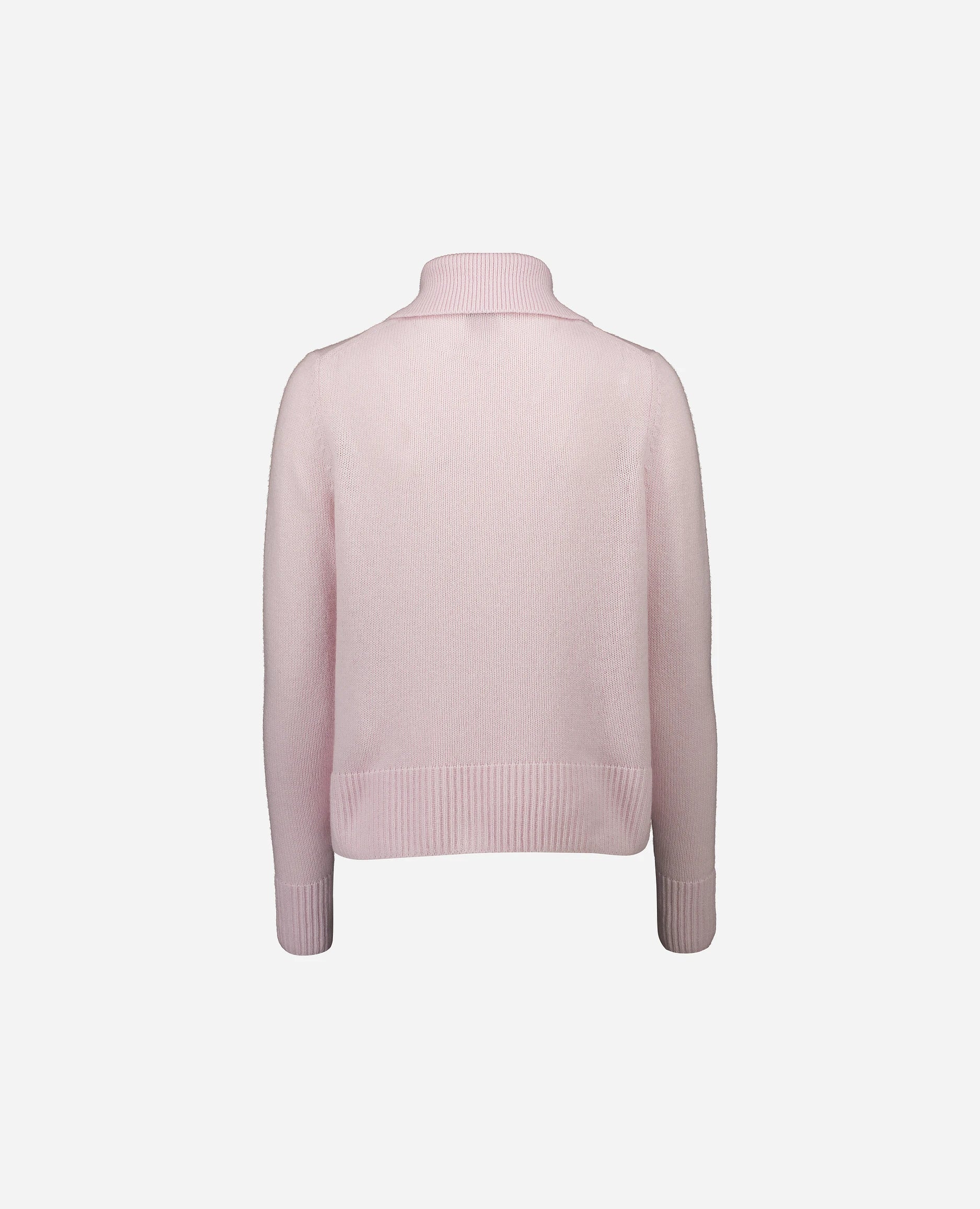 252-11230-60_4 - Allude - 100% Cashmere Cashmere Damen Langarm Lockerer Schnitt mittelschwerer Strick Rose SAPG::252-11230 Spring/Summer 2025 Strickjacke