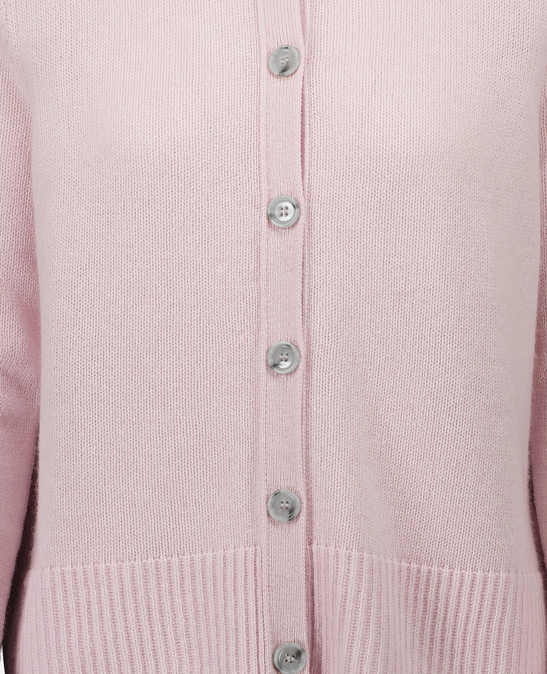 252-11230-60_41 - Allude - 100% Cashmere Cashmere Damen Langarm Lockerer Schnitt mittelschwerer Strick Rose SAPG::252-11230 Spring/Summer 2025 Strickjacke