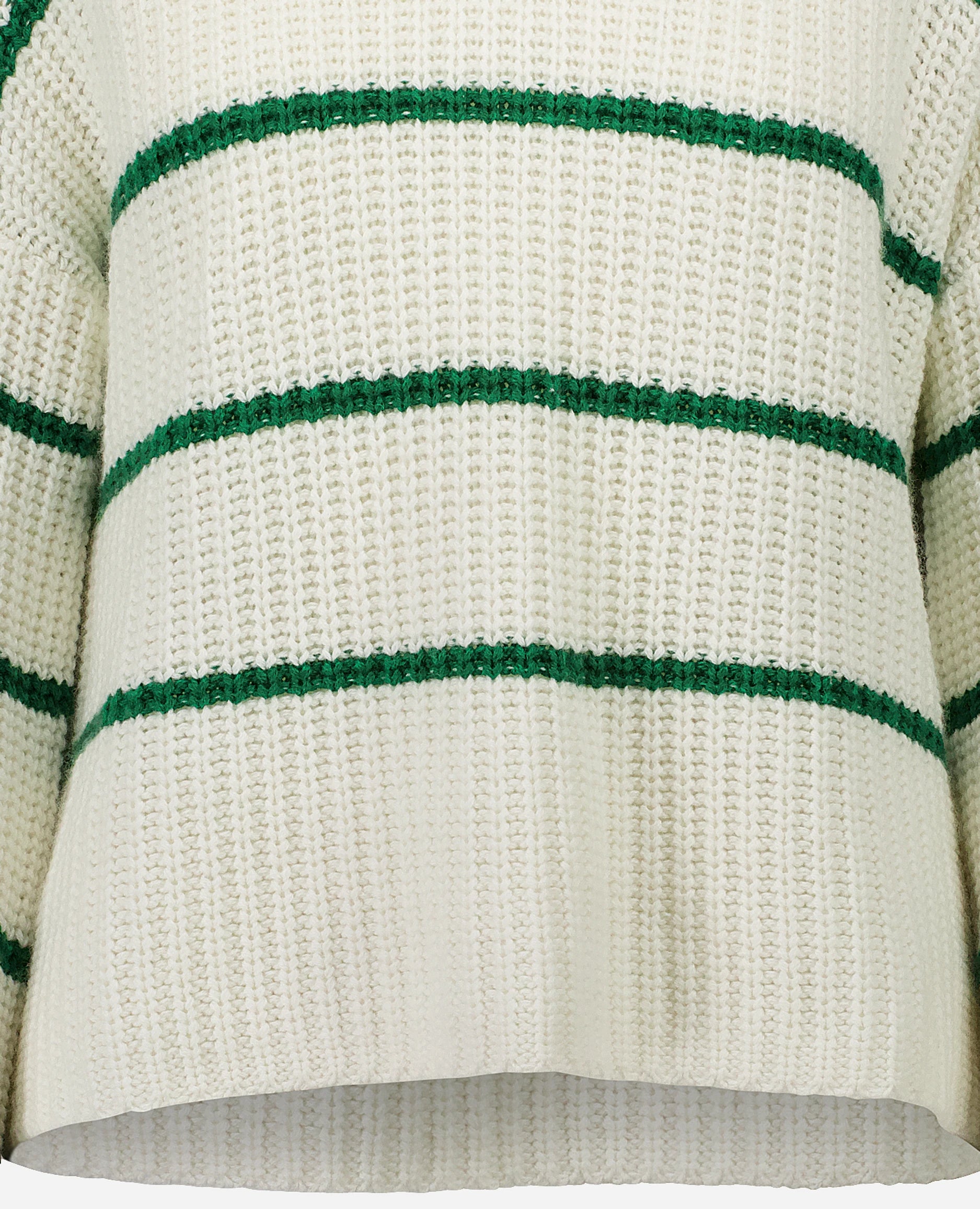 252-15042-4036_41 - Allude - 30% Cashmere 70% Baumwolle Active Allude x Eisbach Baumwoll-Mischung Damen Grobstrick Langarm Lockerer Schnitt NEW Pullover SAPG::252-15042 Spring/Summer 2025 V-Ausschnitt Weiß