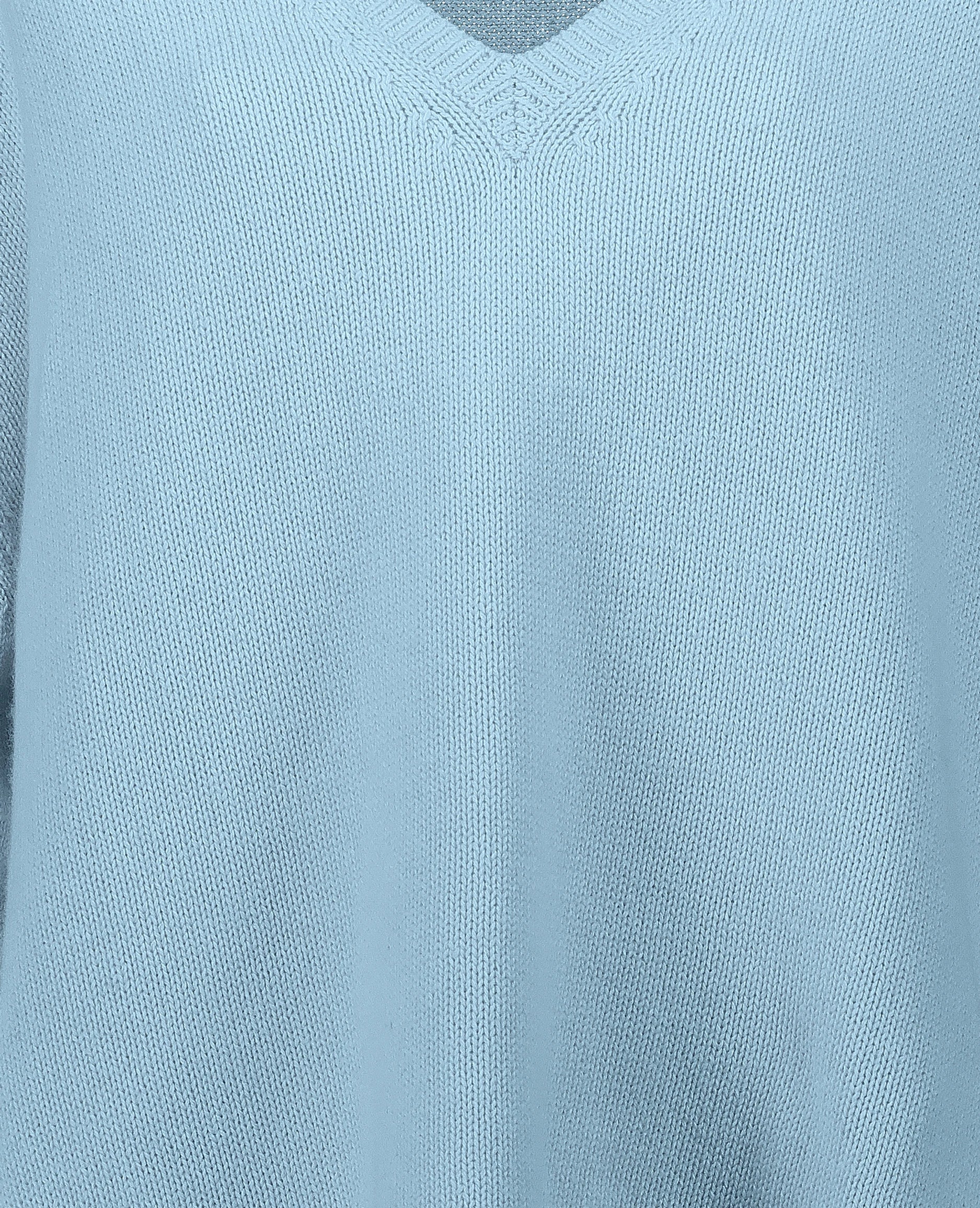 252-15050-11_41 - Allude - 30% Cashmere 70% Baumwolle Active Baumwoll-Mischung Blau Damen Langarm Lockerer Schnitt mittelschwerer Strick NEW Pullover SAPG::252-15050 Spring/Summer 2025 V-Ausschnitt