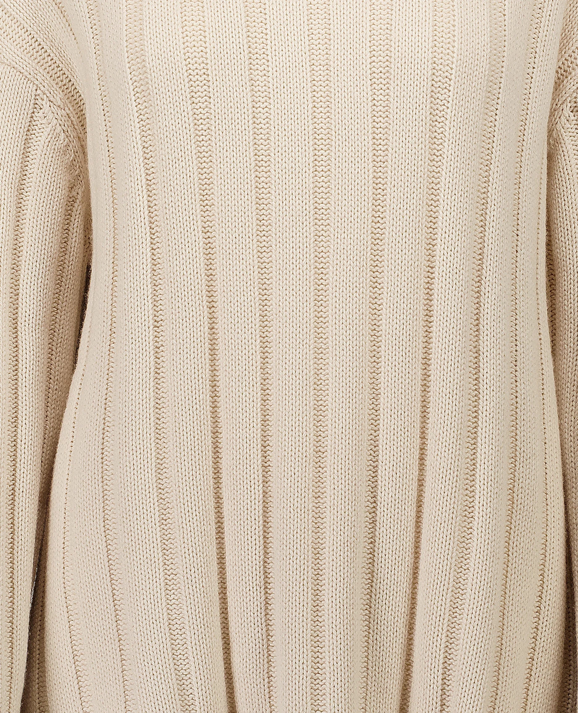 252-15053-41_41 - Allude - 30% Cashmere 70% Baumwolle Active Baumwoll-Mischung Creme Damen Grobstrick Langarm Lockerer Schnitt NEW SAPG::252-15053 Spring/Summer 2025 Tunika