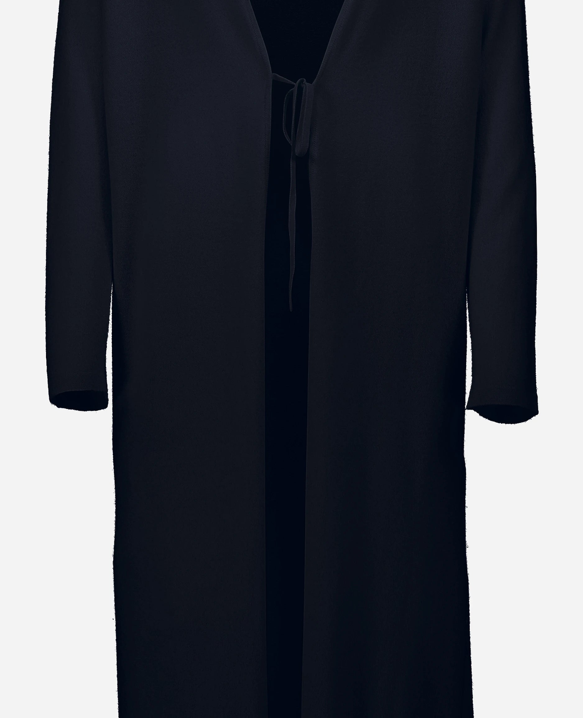 252-17010-14_41 - Allude - 30% Cashmere 70% Wolle Damen Feinstrick Gerade Passform Langarm Navy offen SAPG::252-17010 Spring/Summer 2025 Strickjacke Woll-Mischung