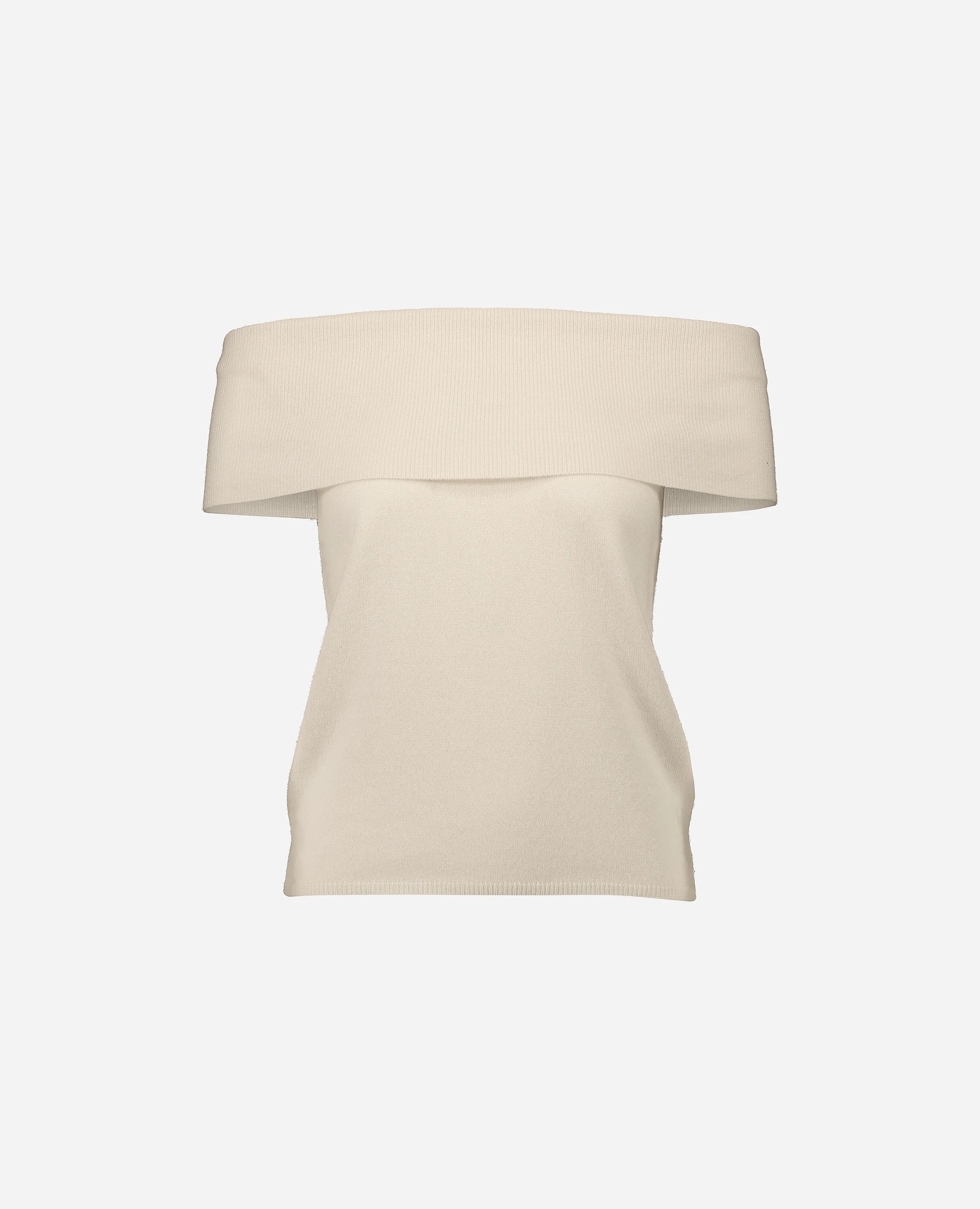 252-17012-41_3 - Allude - 1/4 Arm 30% Cashmere 70% Wolle Creme Damen Feinstrick Gerade Passform NEW SAPG::252-17012 Spring/Summer 2025 Top Woll-Mischung