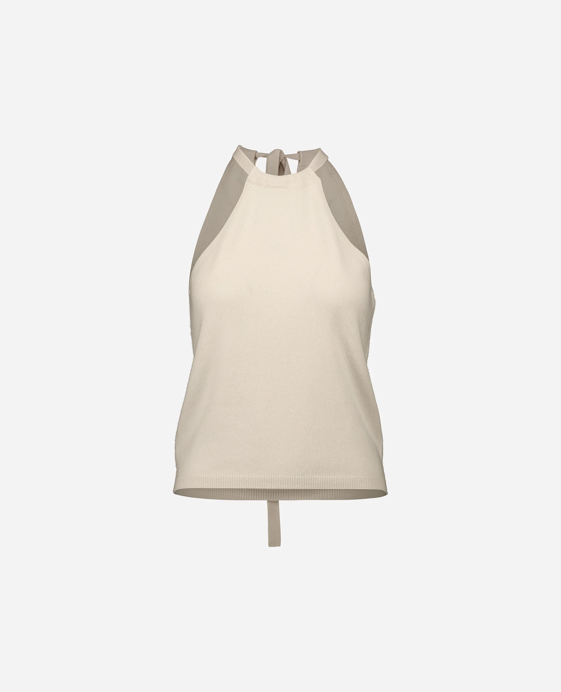 252-17013-41_3 - Allude - 30% Cashmere 70% Wolle Creme Damen Feinstrick Gerade Passform SAPG::252-17013 Spring/Summer 2025 Top Woll-Mischung