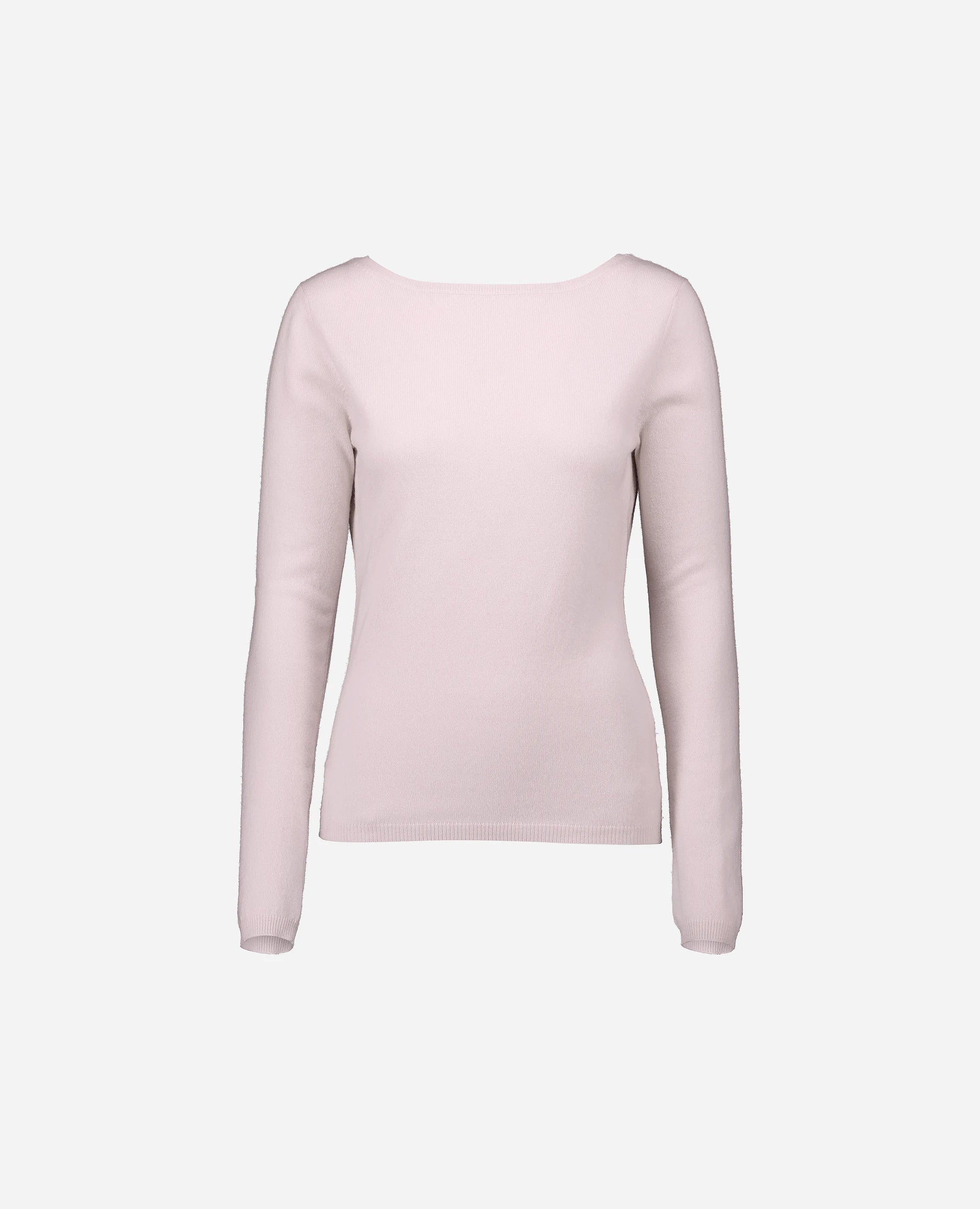 252-17074-60_3 - Allude - 30% Cashmere 70% Wolle Damen Feinstrick Gerade Passform Langarm Pullover Rose Rundhals SAPG::252-17074 Spring/Summer 2025 Woll-Mischung