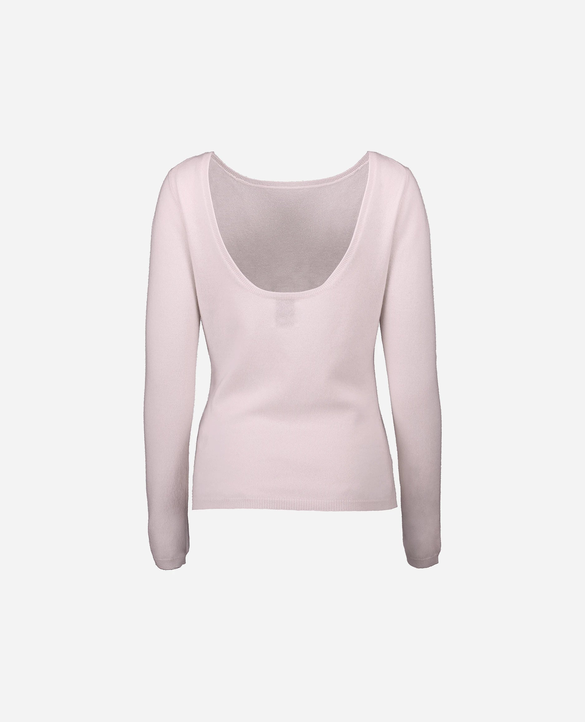 252-17074-60_4 - Allude - 30% Cashmere 70% Wolle Damen Feinstrick Gerade Passform Langarm Pullover Rose Rundhals SAPG::252-17074 Spring/Summer 2025 Woll-Mischung