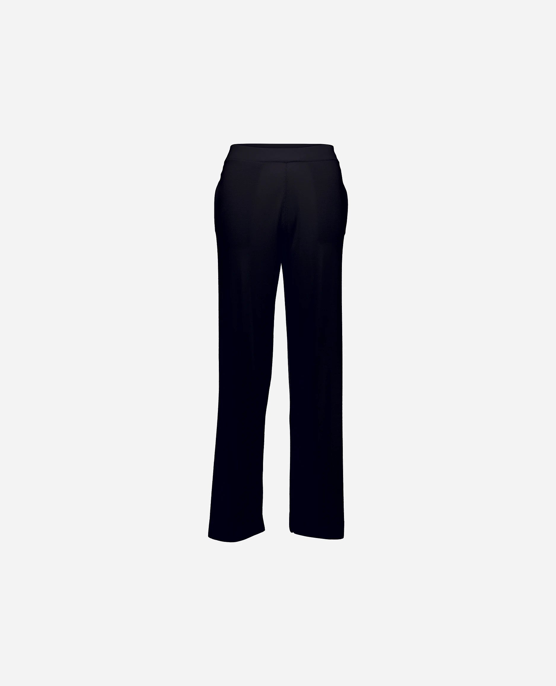 252-64046-414_3 - Allude - 100% Wolle (Merino) Active Allude x Eisbach Damen Feinstrick Hose Lockerer Schnitt Navy NEW SAPG::252-64046 Spring/Summer 2025 Wolle