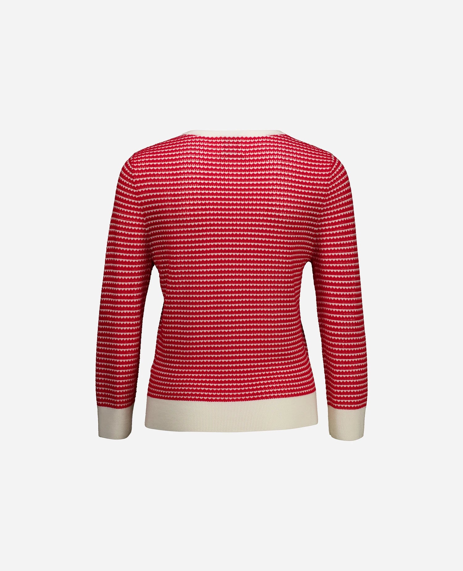 252-64070-440465-2 - Allude - 100% Wolle (Merino) 3/4 Arm Active Allude x Eisbach Damen Feinstrick Gerade Passform NEW Rot Rundhals SAPG::252-64070 Spring/Summer 2025 Strickjacke Wolle