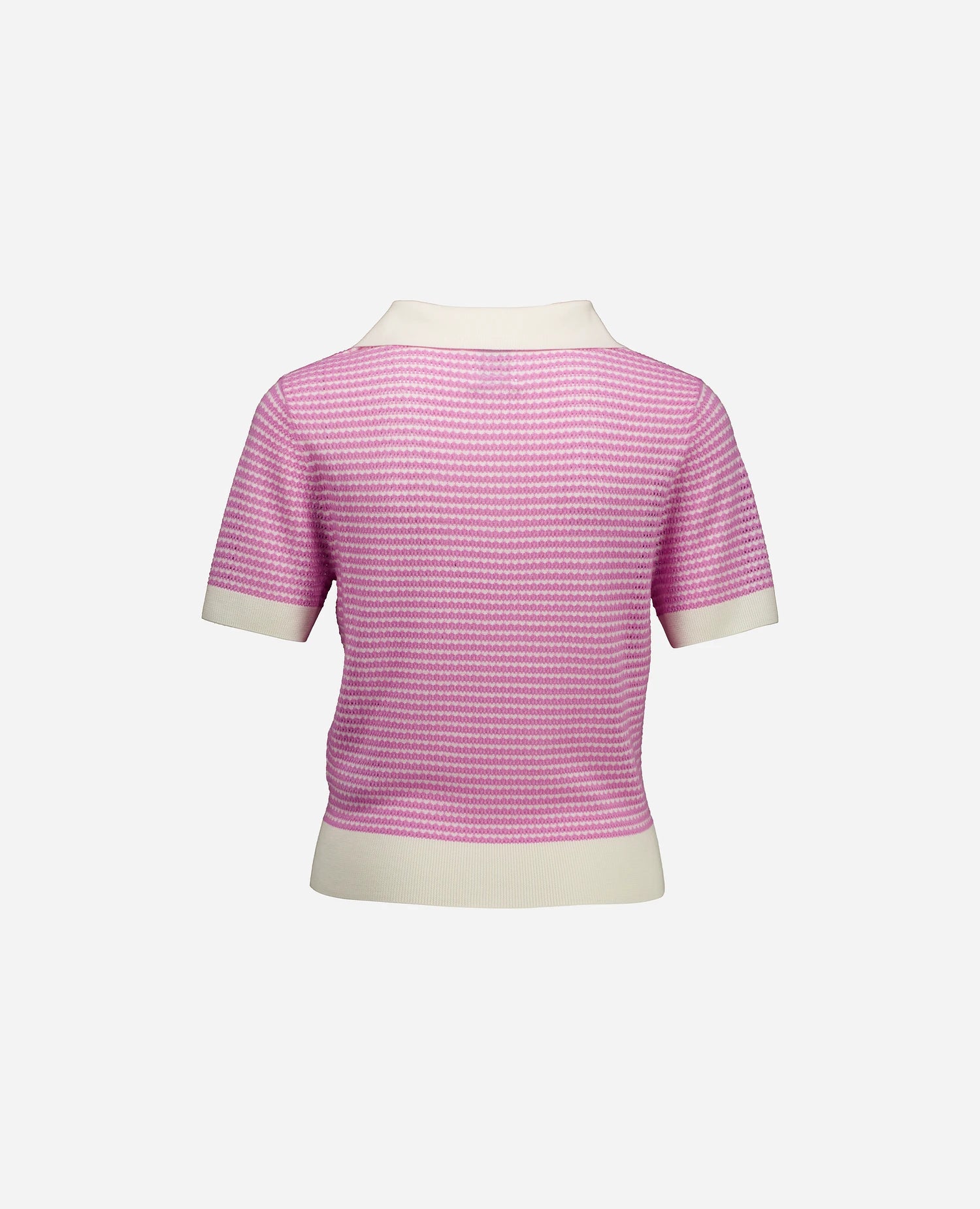 252-64071-440463-2 - Allude - 1/4 Arm 100% Wolle (Merino) Active Allude x Eisbach Damen Feinstrick Gerade Passform NEW Polo Pullover Rose SAPG::252-64071 Spring/Summer 2025 Wolle