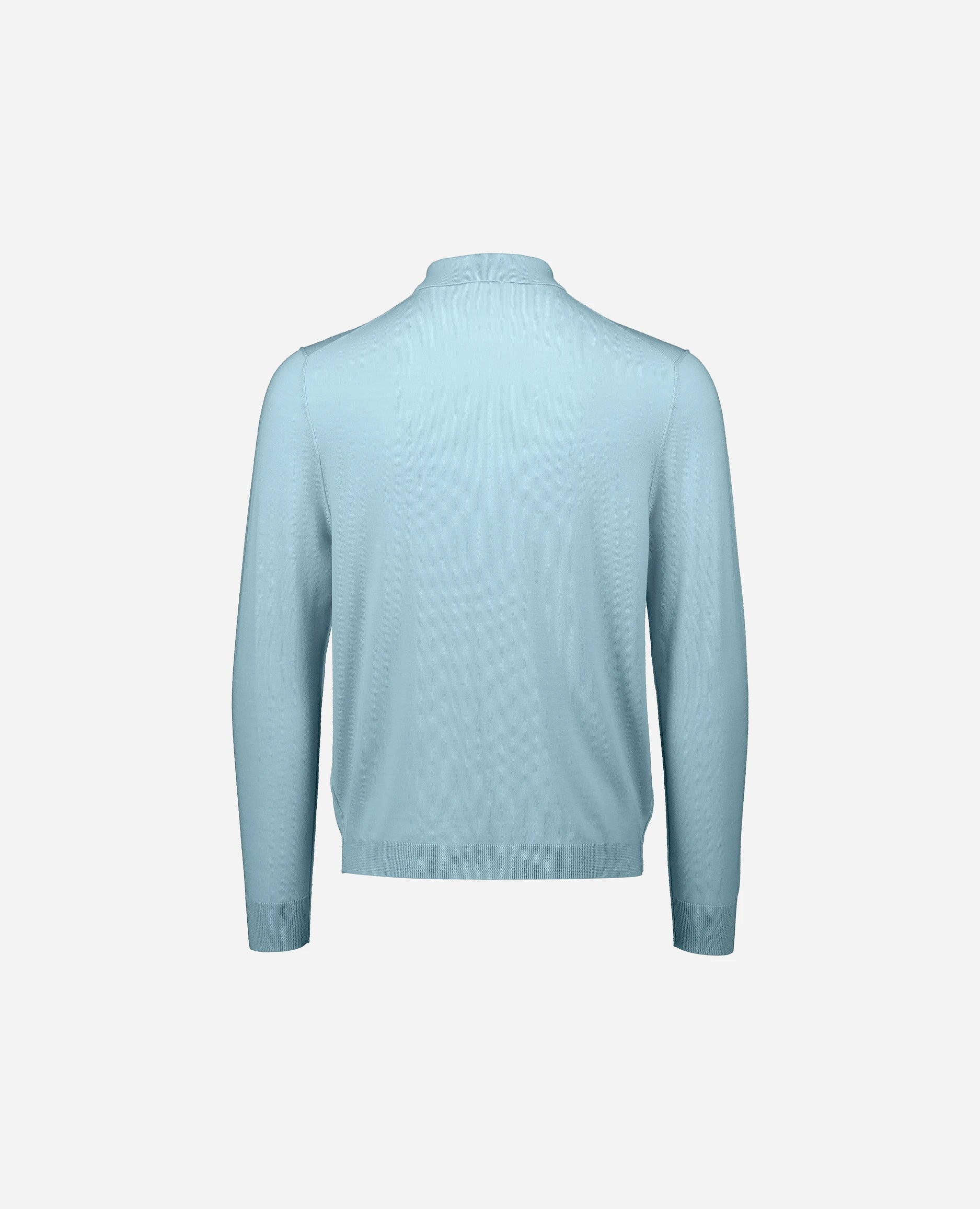 252-69403-410_4 - Allude - 100% Wolle (Merino) Active Allude x Eisbach Blau Feinstrick Gerade Passform Herren Langarm NEW Polo Pullover SAPG::252-69403 Spring/Summer 2025 Wolle