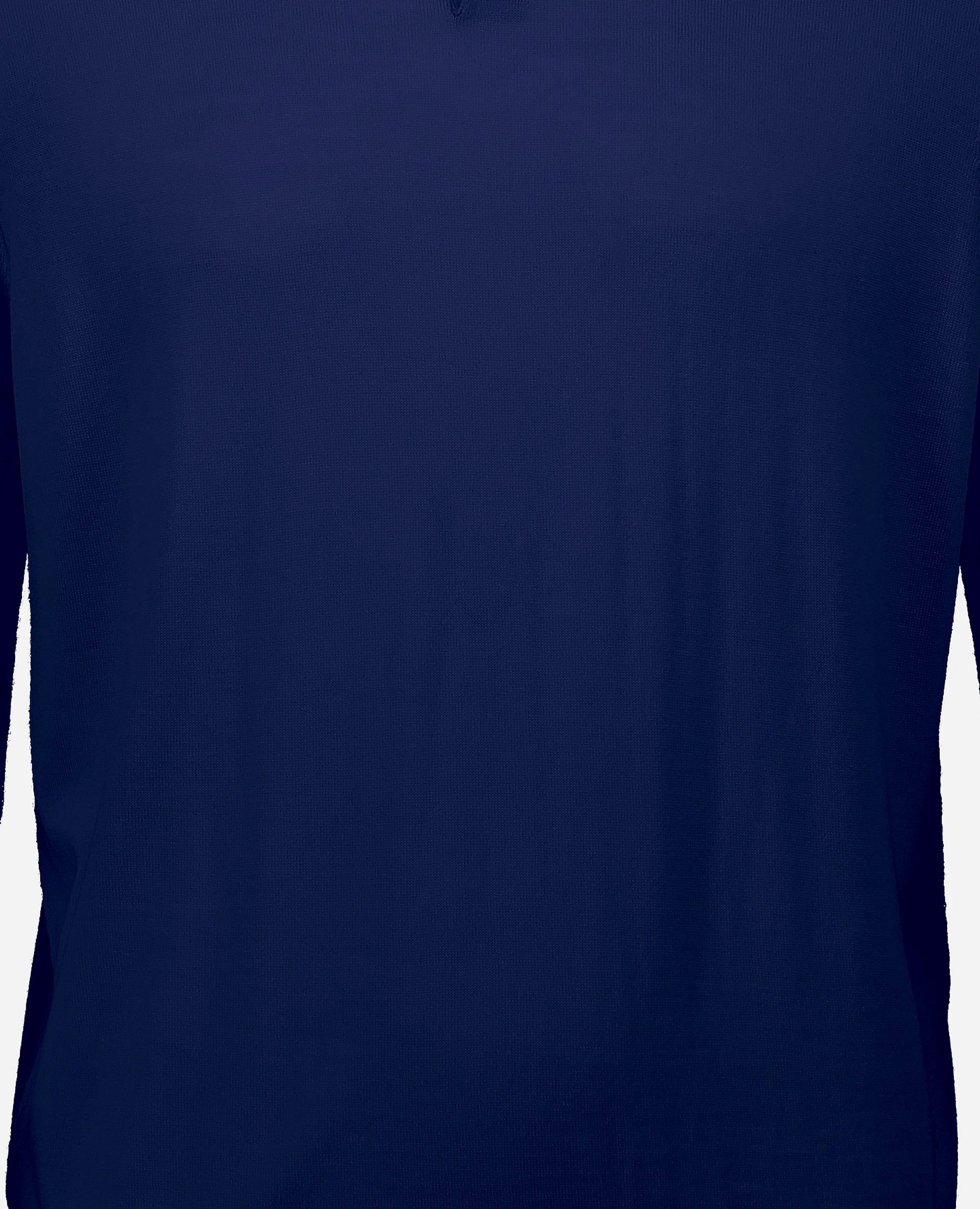 252-69403-415_41 - Allude - 100% Wolle (Merino) Active Allude x Eisbach Blau Feinstrick Gerade Passform Herren Langarm NEW Polo Pullover SAPG::252-69403 Spring/Summer 2025 Wolle