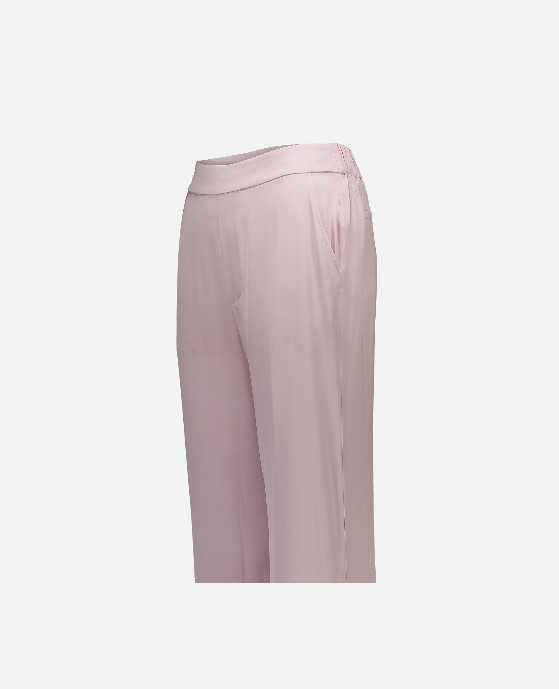 252-84016-60_42 - Allude - 7% Elastan 93% Seide Damen Hose Lockerer Schnitt Rose SAPG::252-84016 Seide Spring/Summer 2025