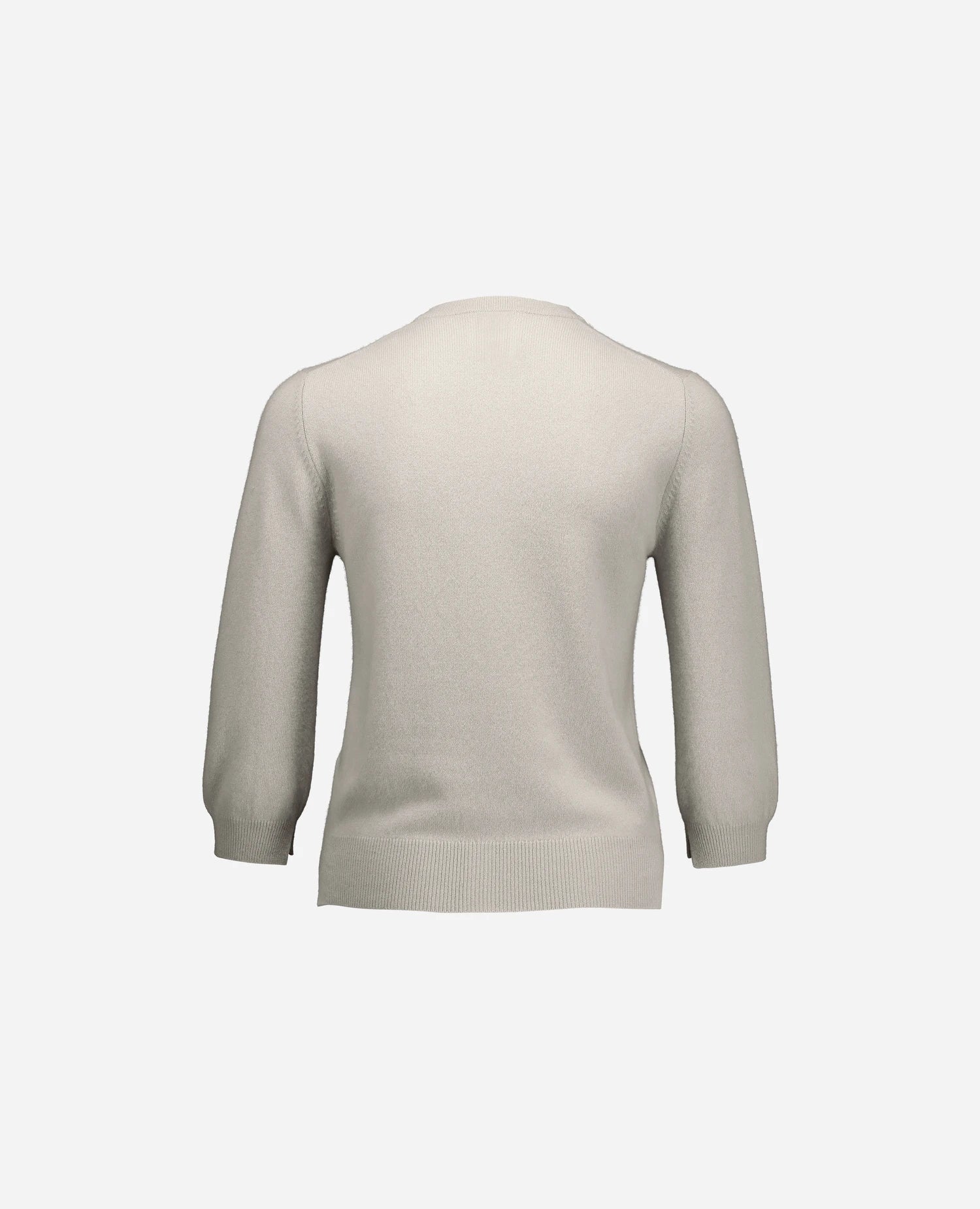 255-11107-80_4 - Allude - 100% Cashmere Active Damen Fall/Winter 2025/2026 Feinstrick Flachstrick Grau NEW Rundhals SAPG::255-11107 Strickjacke Taillierter Schnitt