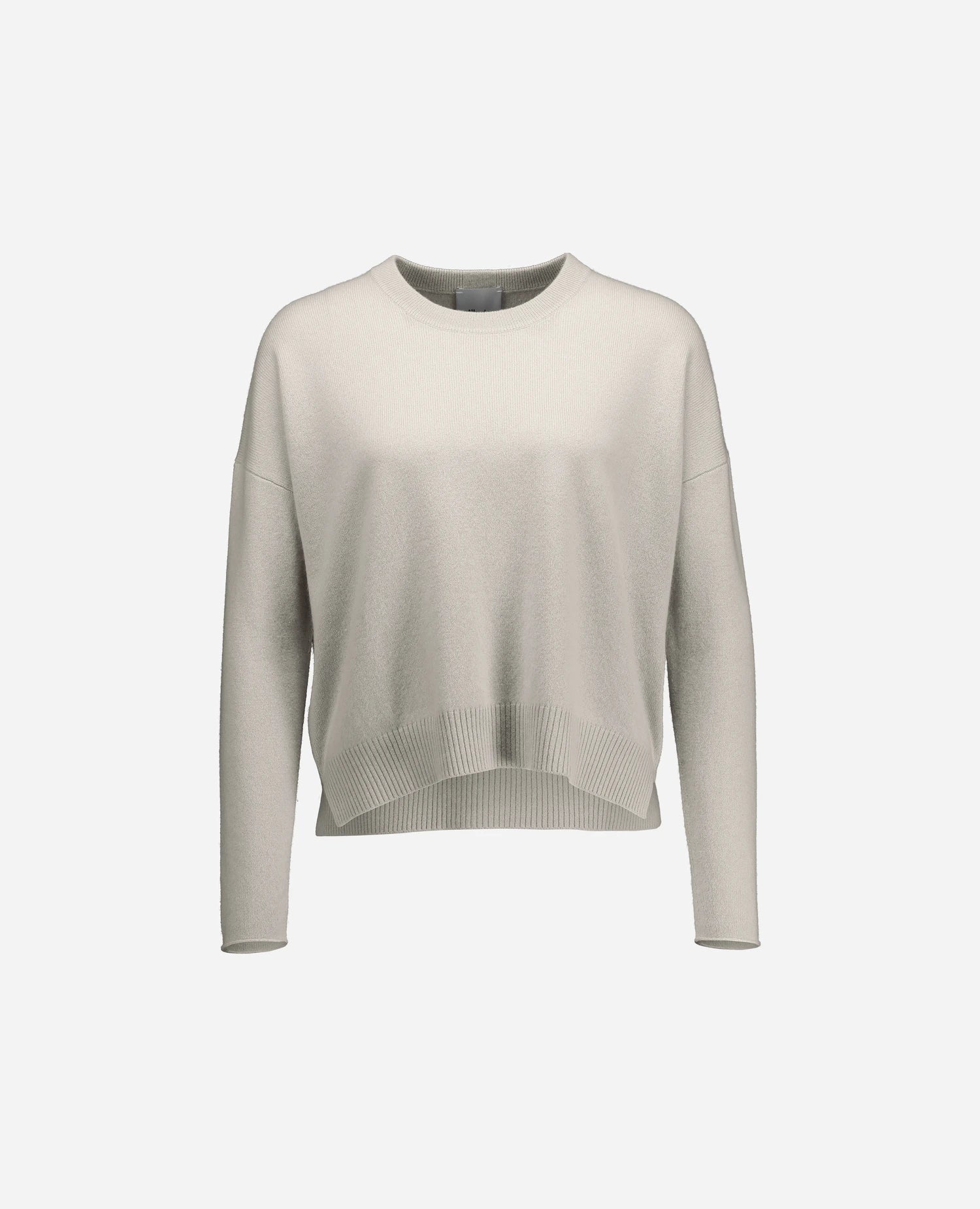 255-11115-80_3 - Allude - 100% Cashmere Active Damen Fall/Winter 2025/2026 Feinstrick Flachstrick Grau Lockerer Schnitt NEW Pullover Rundhals SAPG::255-11115