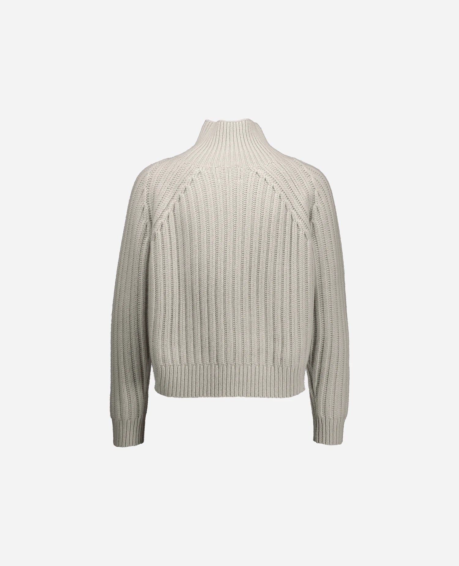 255-11123-80_4_cd6955ad-956f-4261-b07c-f0f8430e9a06 - Allude - 100% Cashmere Active Damen Fall/Winter 2025/2026 Grau Grobstrick Kastiger Schnitt NEW Pullover Rippenmuster SAPG::255-11123 Stehkragen