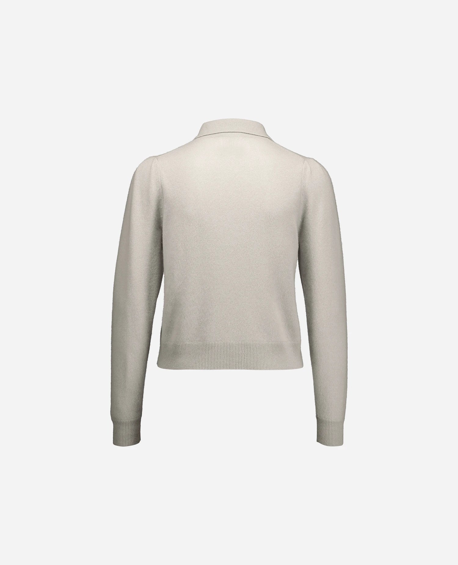 255-11133-80_4 - Allude - 100% Cashmere Active Damen Fall/Winter 2025/2026 Feinstrick Flachstrick Gerade Passform Grau NEW Polo Pullover SAPG::255-11133