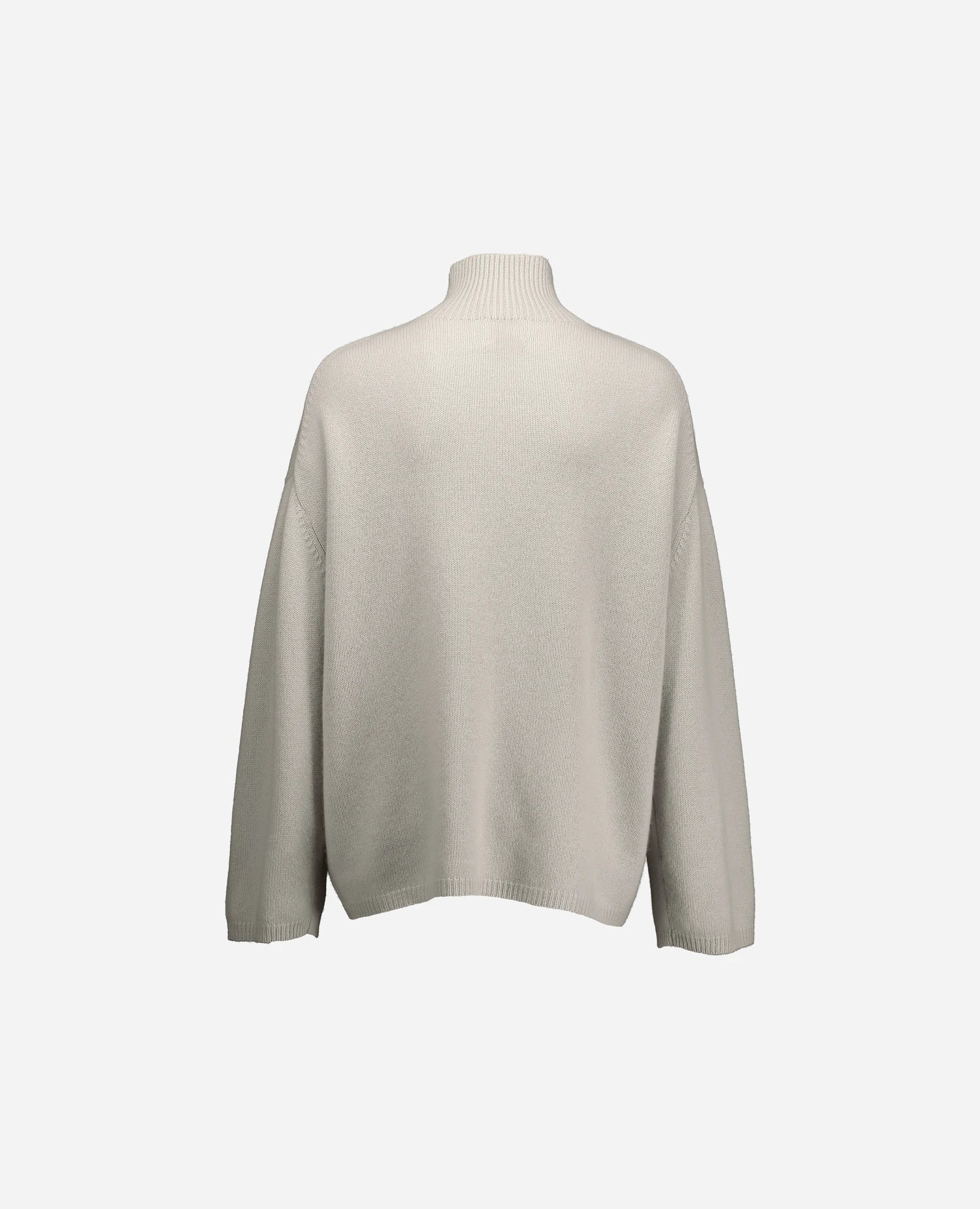 255-11154-80_4 - Allude - 100% Cashmere Active Damen Fall/Winter 2025/2026 Flachstrick Grau Lockerer Schnitt mittelschwerer Strick NEW Pullover SAPG::255-11154 Stehkragen