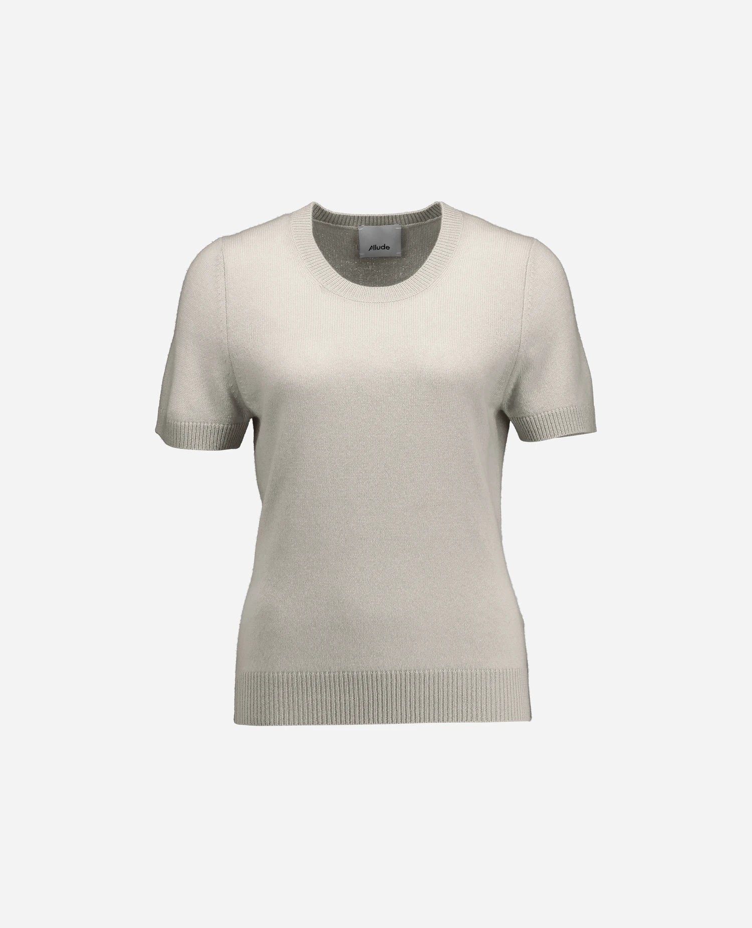 255-11171-80_3 - Allude - 100% Cashmere Active Damen Fall/Winter 2025/2026 Feinstrick Flachstrick Grau NEW Pullover Rundhals SAPG::255-11171 Taillierter Schnitt