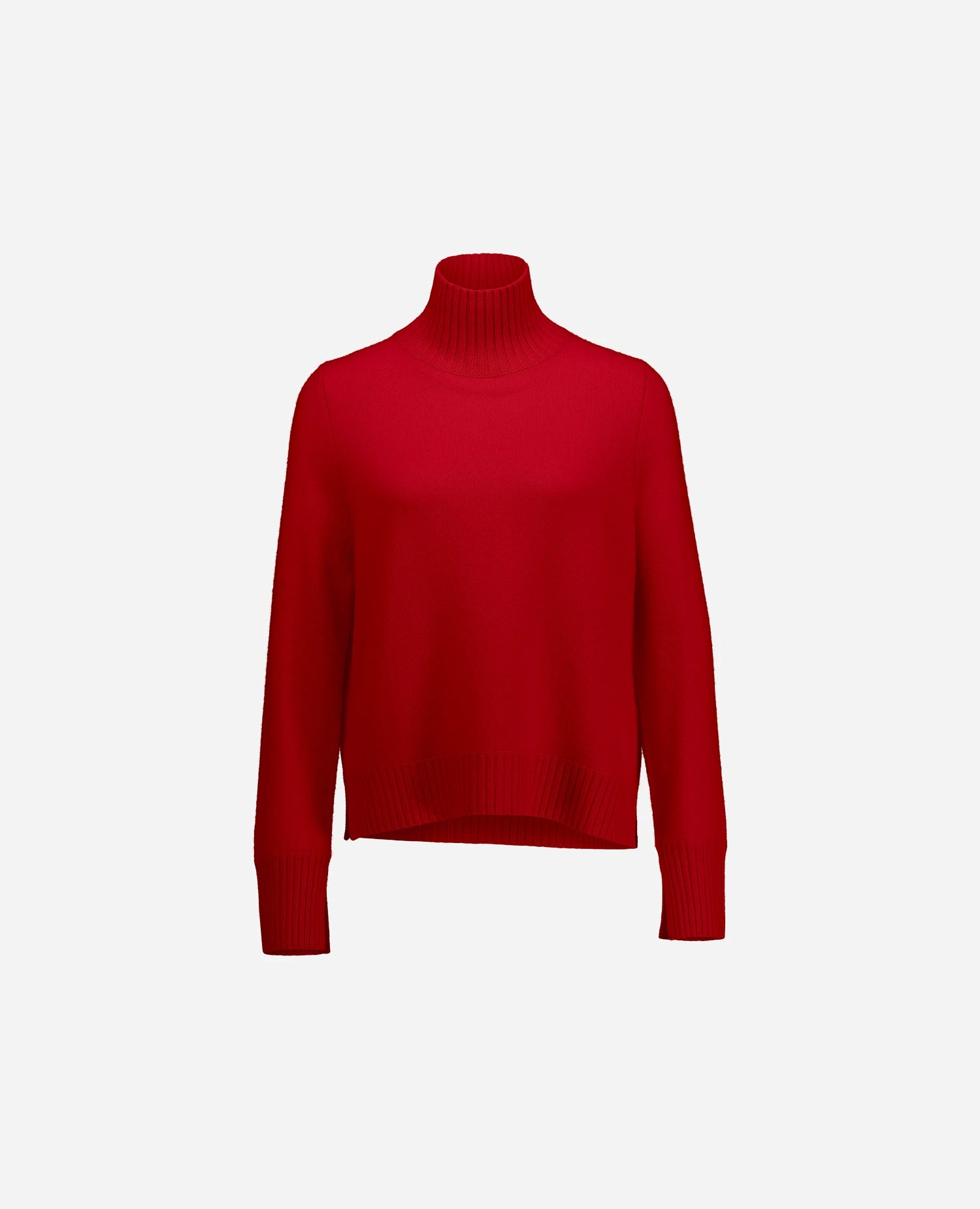 255-11173-64_3 - Allude - 100% Cashmere Active Damen Fall/Winter 2025/2026 Feinstrick Flachstrick Lockerer Schnitt NEW Pullover Rot SAPG::255-11173 Stehkragen