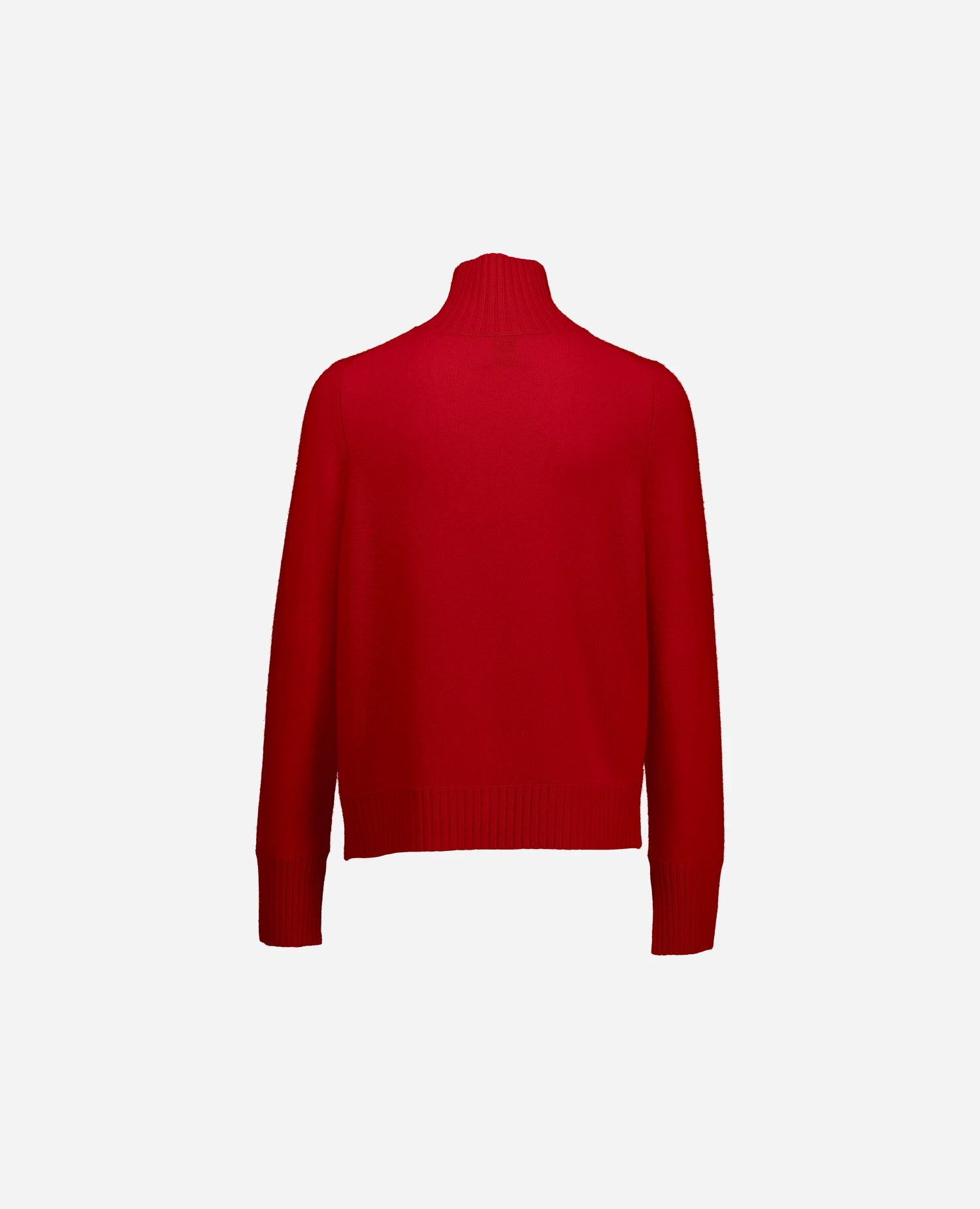 255-11173-64_4 - Allude - 100% Cashmere Active Damen Fall/Winter 2025/2026 Feinstrick Flachstrick Lockerer Schnitt NEW Pullover Rot SAPG::255-11173 Stehkragen
