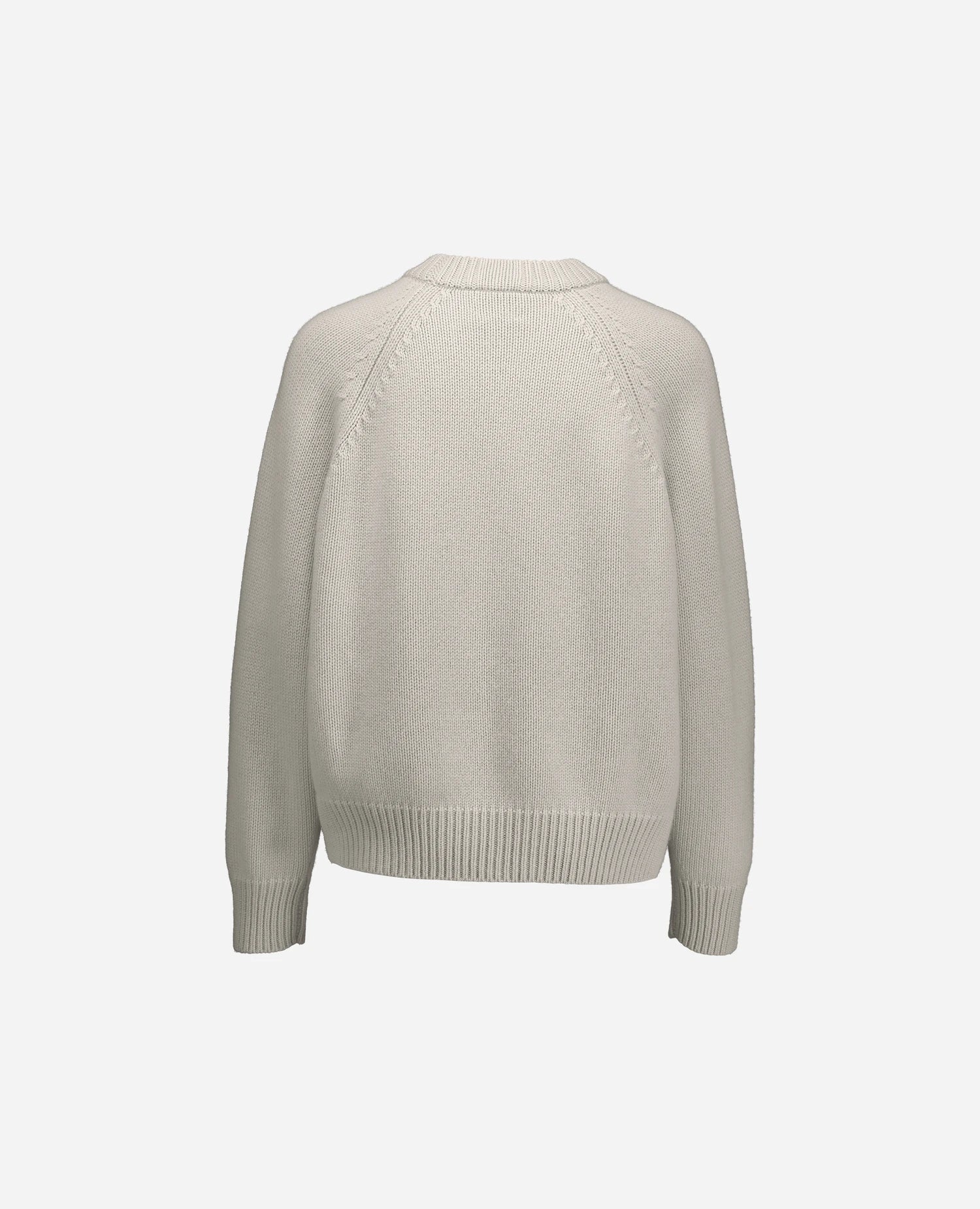 255-11181-80_4 - Allude - 100% Cashmere Active Damen Fall/Winter 2025/2026 Flachstrick Grau Grobstrick Kastiger Schnitt NEW Pullover Rundhals SAPG::255-11181