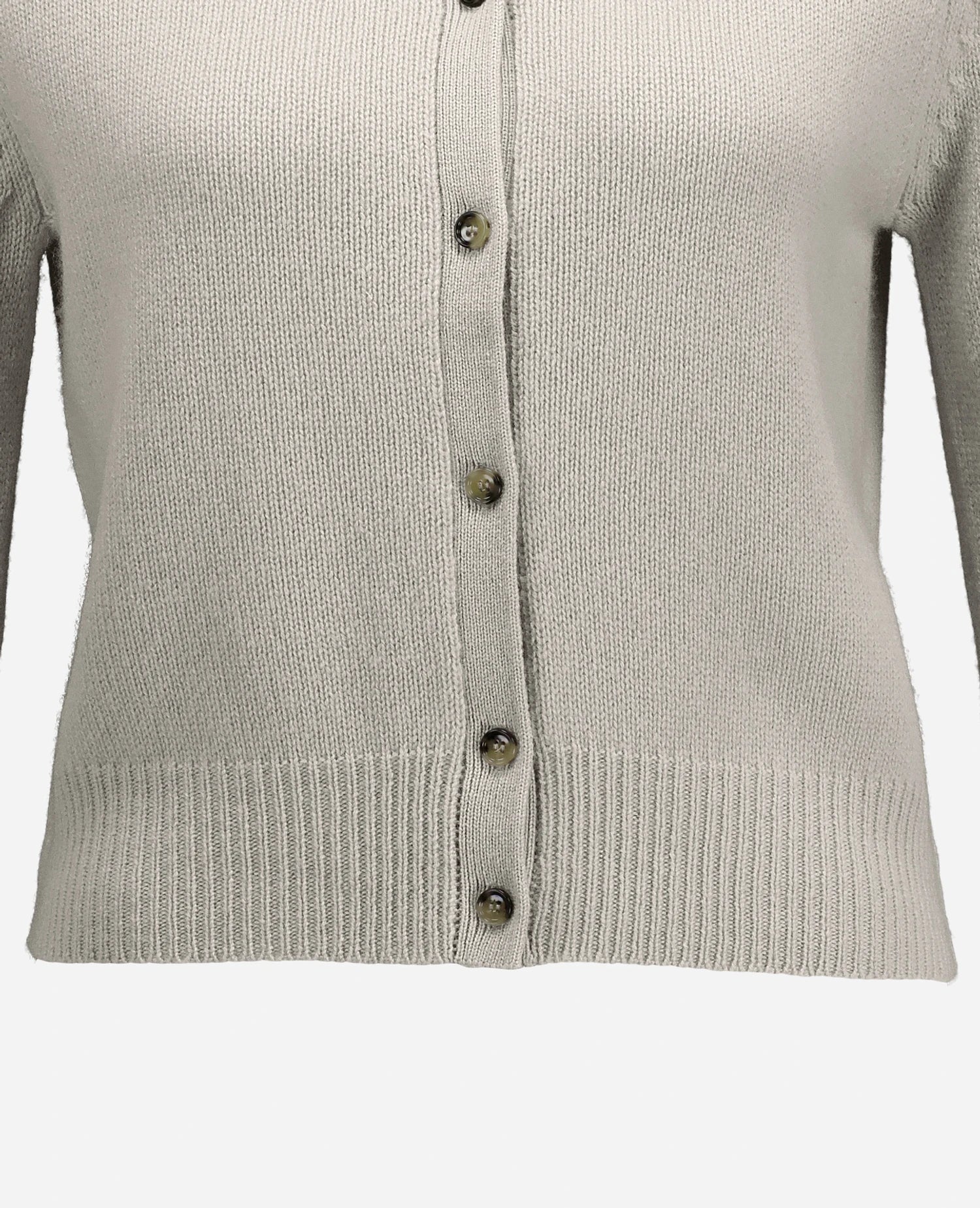 255-11201-80_41 - Allude - 100% Cashmere Active Damen Fall/Winter 2025/2026 Flachstrick Gerade Passform Grau mittelschwerer Strick NEW Rundhals SAPG::255-11201 Strickjacke
