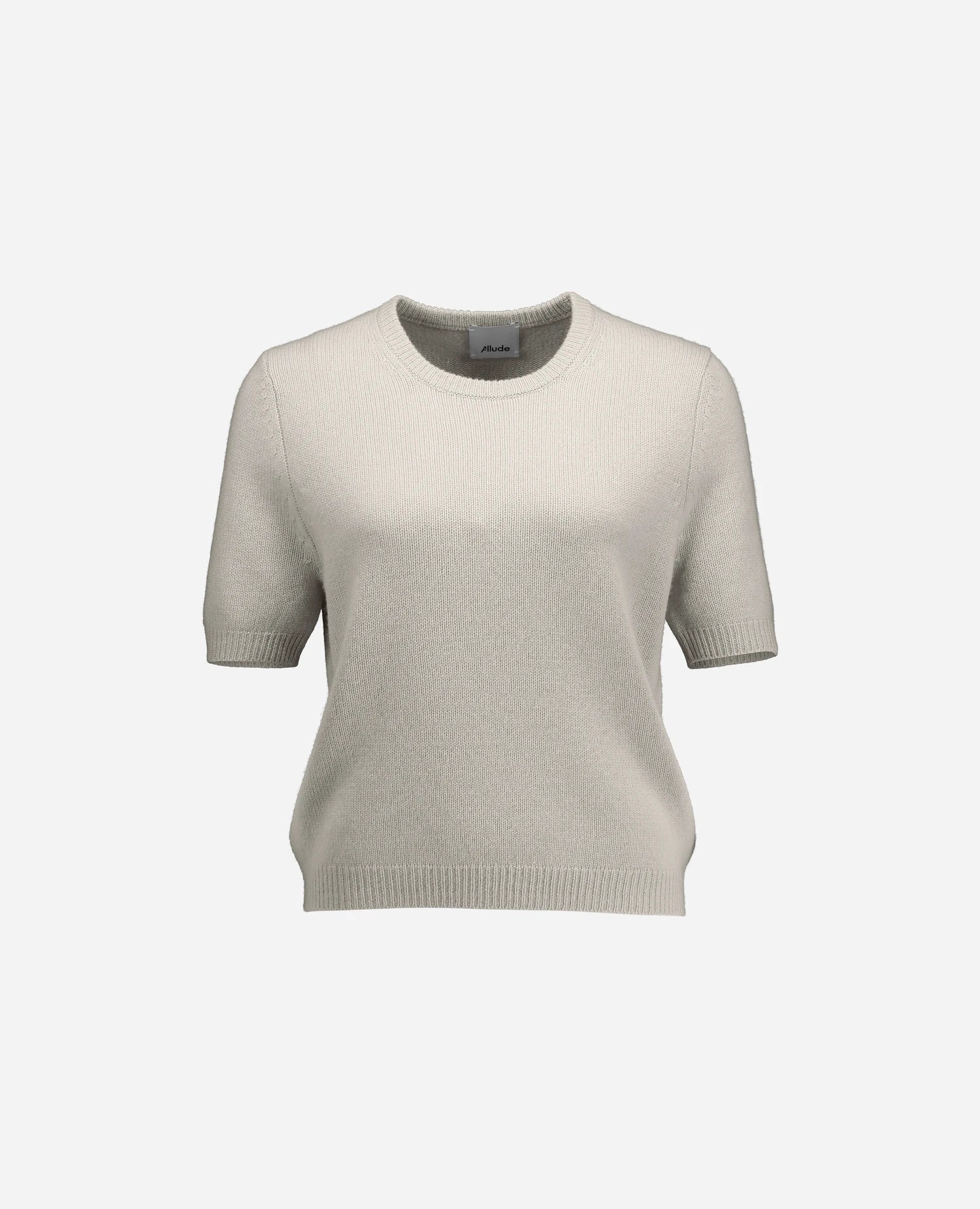 255-11203-80_3 - Allude - 100% Cashmere Active Damen Fall/Winter 2025/2026 Flachstrick Gerade Passform Grau mittelschwerer Strick NEW Pullover Rundhals SAPG::255-11203