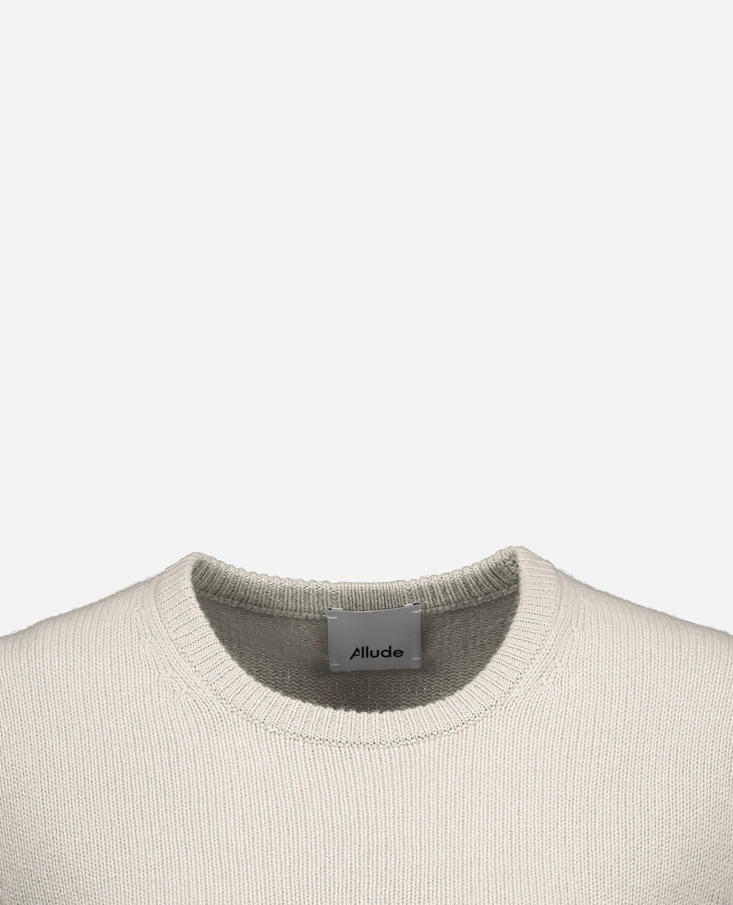 255-11203-80_40 - Allude - 100% Cashmere Active Damen Fall/Winter 2025/2026 Flachstrick Gerade Passform Grau mittelschwerer Strick NEW Pullover Rundhals SAPG::255-11203
