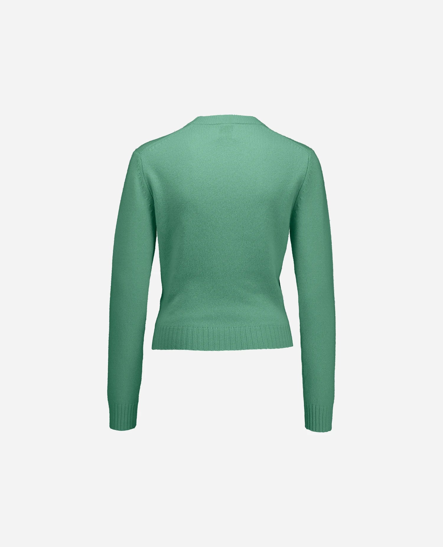 255-11204-32_4 - Allude - 100% Cashmere Active Damen Fall/Winter 2025/2026 Flachstrick Gerade Passform Grün mittelschwerer Strick NEW Pullover Rundhals SAPG::255-11204