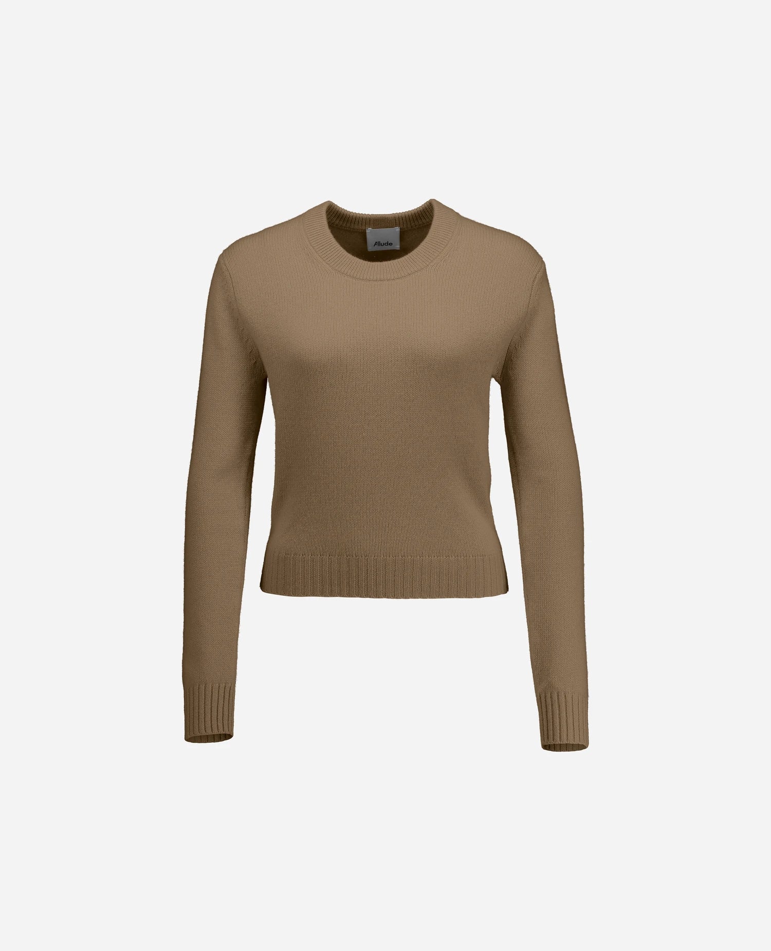 255-11204-43_3 - Allude - 100% Cashmere Active Beige Damen Fall/Winter 2025/2026 Flachstrick Gerade Passform mittelschwerer Strick NEW Pullover Rundhals SAPG::255-11204