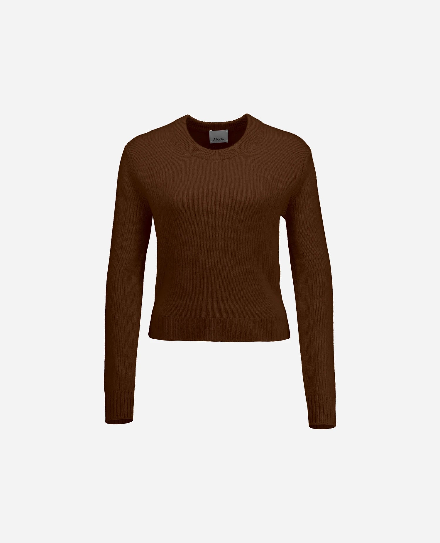 255-11204-44_3 - Allude - 100% Cashmere Active Beige Damen Fall/Winter 2025/2026 Flachstrick Gerade Passform mittelschwerer Strick NEW Pullover Rundhals SAPG::255-11204