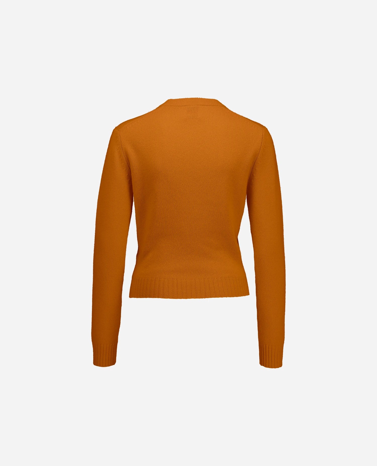 255-11204-52_4 - Allude - 100% Cashmere Active Damen Fall/Winter 2025/2026 Flachstrick Gerade Passform mittelschwerer Strick NEW Orange Pullover Rundhals SAPG::255-11204