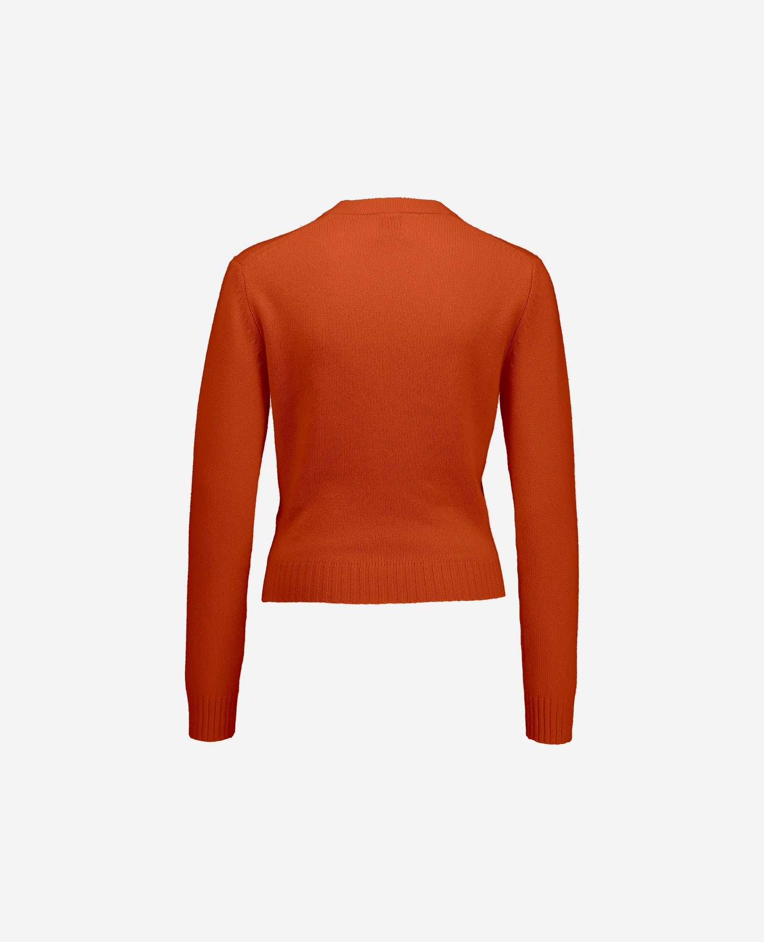 255-11204-53_4 - Allude - 100% Cashmere Active Damen Fall/Winter 2025/2026 Flachstrick Gerade Passform mittelschwerer Strick NEW Orange Pullover Rundhals SAPG::255-11204