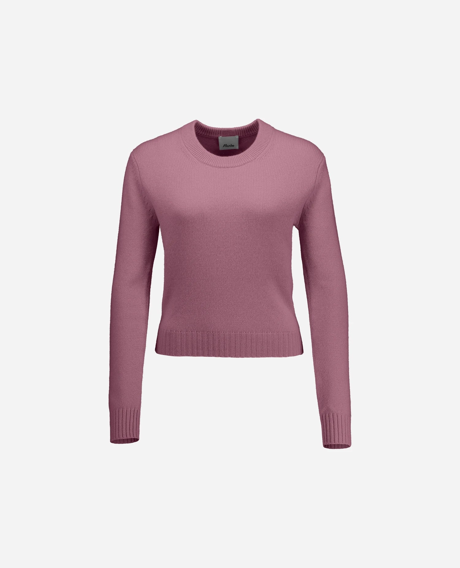 255-11204-61_3 - Allude - 100% Cashmere Active Damen Fall/Winter 2025/2026 Flachstrick Gerade Passform mittelschwerer Strick NEW Pullover Rose Rundhals SAPG::255-11204
